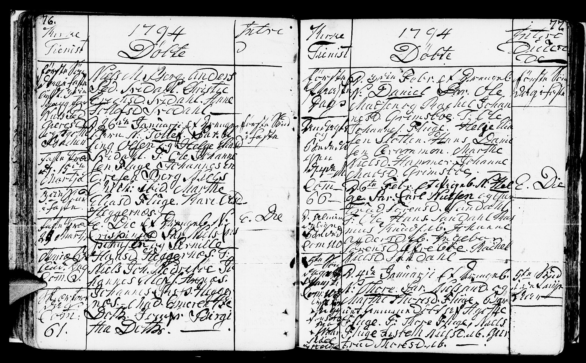 Jølster sokneprestembete, AV/SAB-A-80701/H/Haa/Haaa/L0005: Parish register (official) no. A 5, 1790-1821, p. 76-77