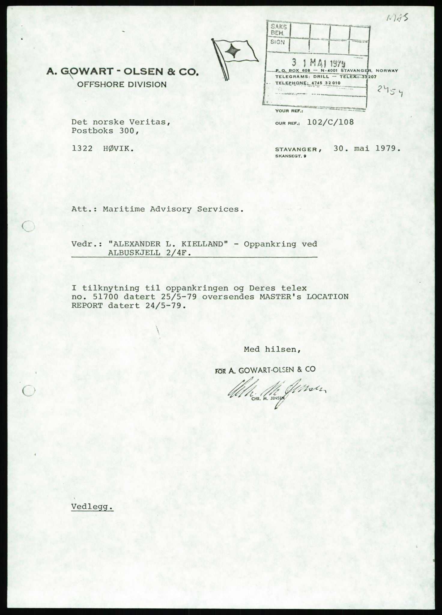 Justisdepartementet, Granskningskommisjonen ved Alexander Kielland-ulykken 27.3.1980, AV/RA-S-1165/D/L0002: I Det norske Veritas (I1-I5, I7-I11, I14-I17, I21-I28, I30-I31)/B Stavanger Drilling A/S (B4), 1980-1981, p. 59