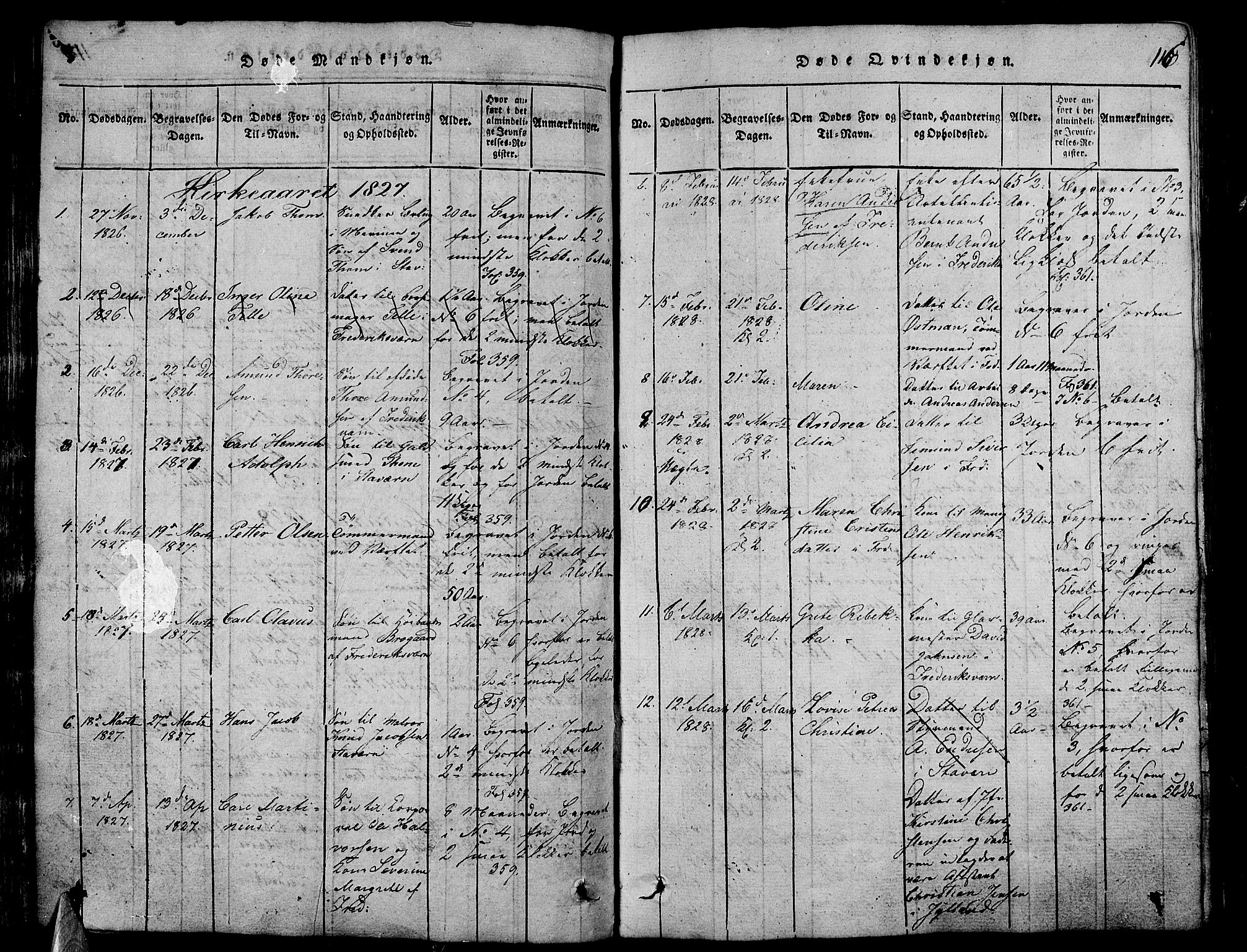 Stavern kirkebøker, AV/SAKO-A-318/G/Ga/L0001: Parish register (copy) no. 1, 1817-1841, p. 116