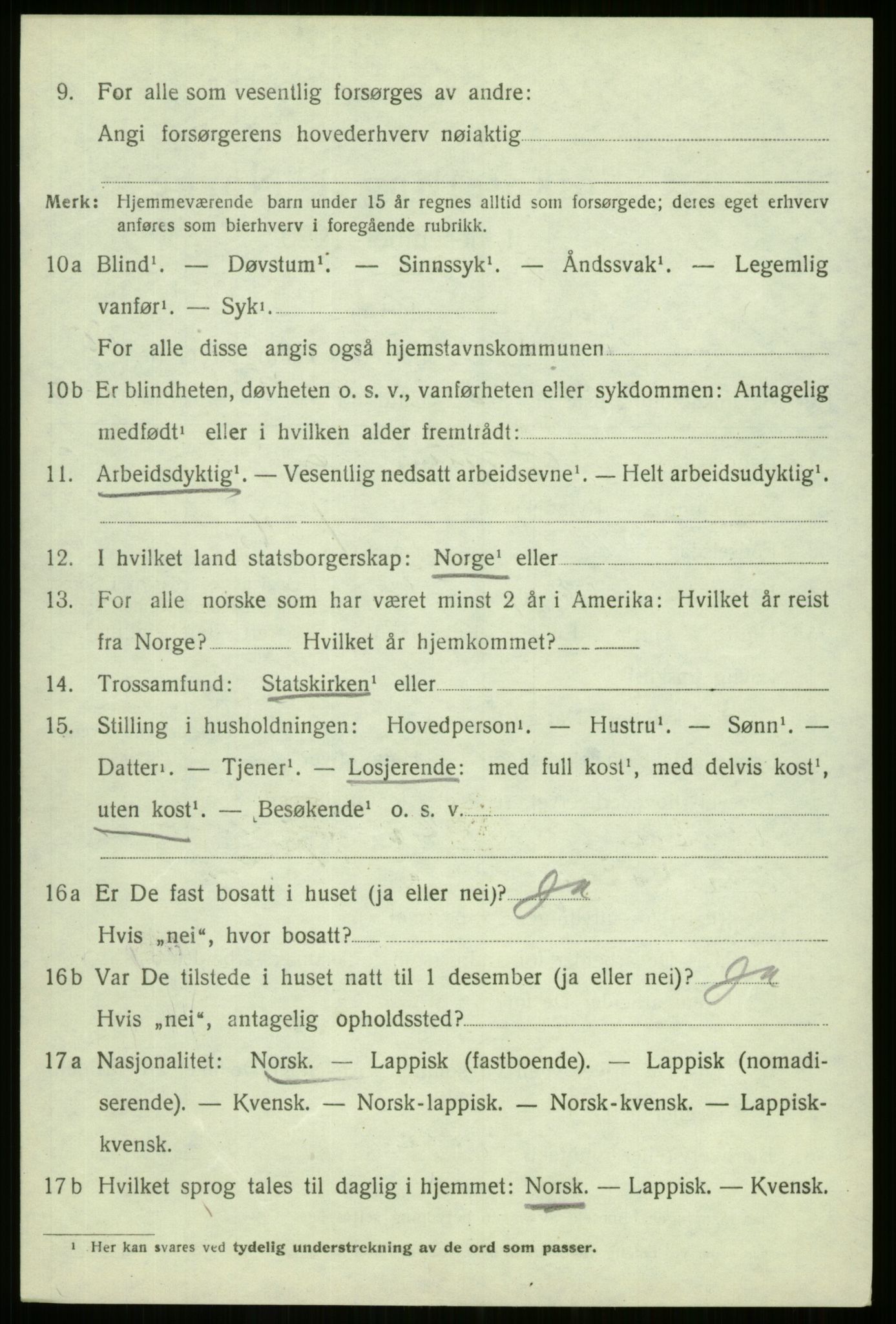 SATØ, 1920 census for Kvæfjord, 1920, p. 4902