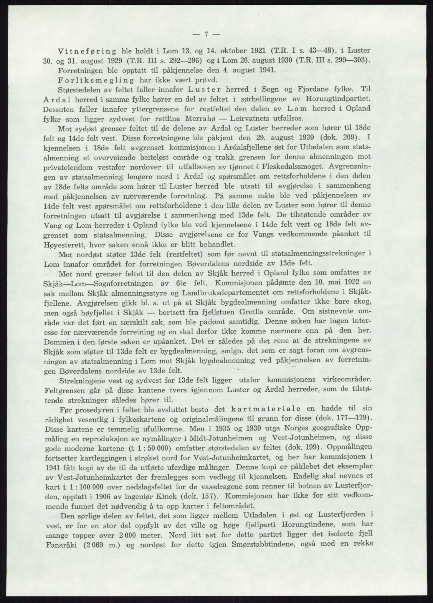 Høyfjellskommisjonen, RA/S-1546/X/Xa/L0001: Nr. 1-33, 1909-1953, p. 5630