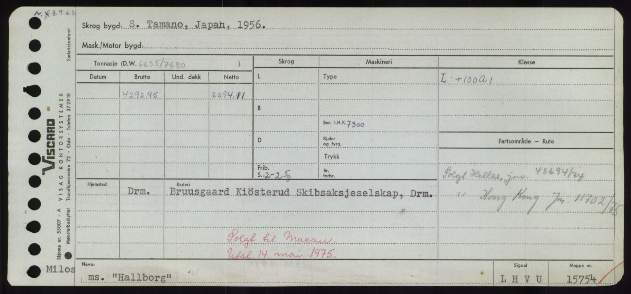 Sjøfartsdirektoratet med forløpere, Skipsmålingen, AV/RA-S-1627/H/Hd/L0014: Fartøy, H-Havl, p. 119