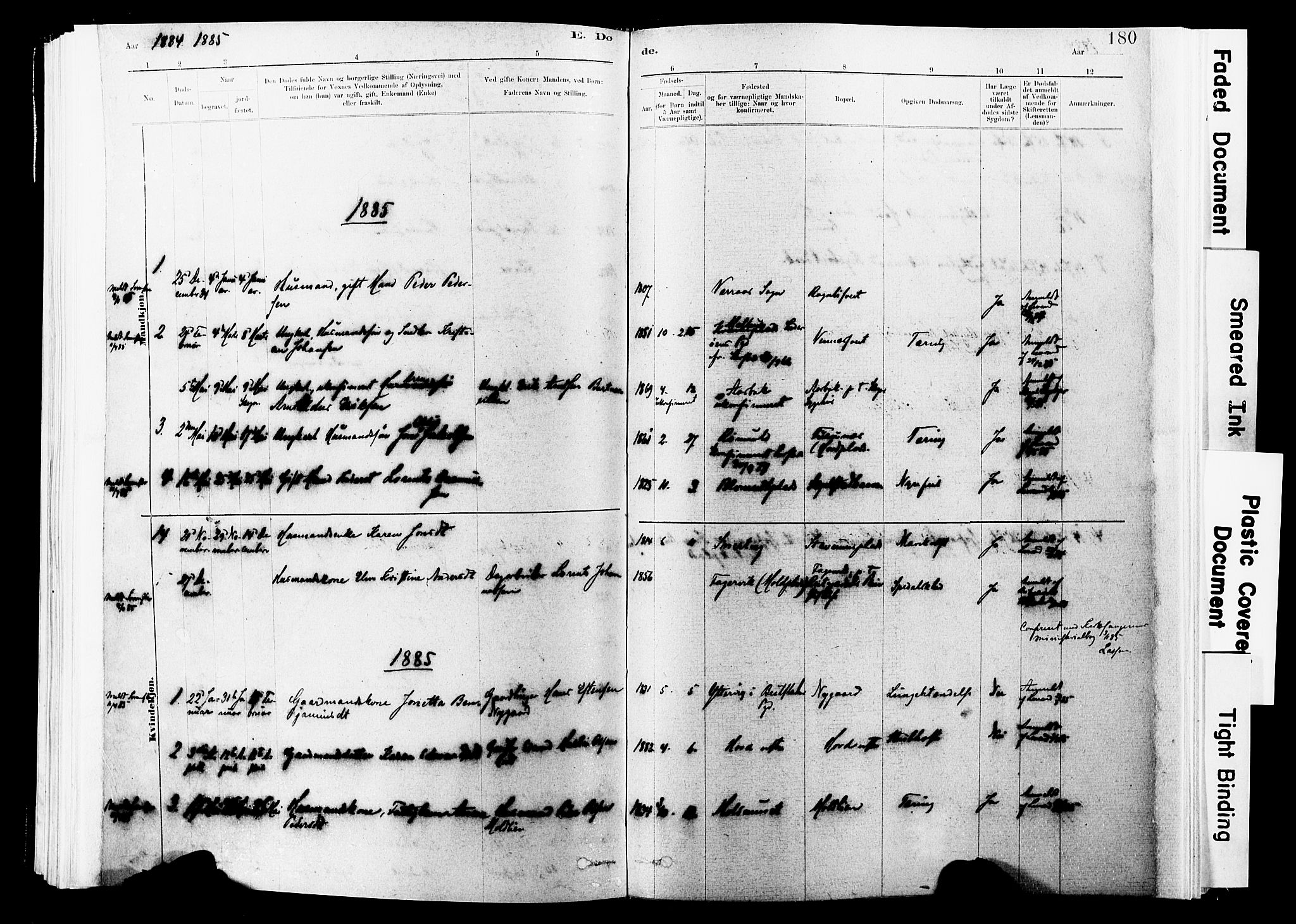 Ministerialprotokoller, klokkerbøker og fødselsregistre - Nord-Trøndelag, AV/SAT-A-1458/744/L0420: Parish register (official) no. 744A04, 1882-1904, p. 180