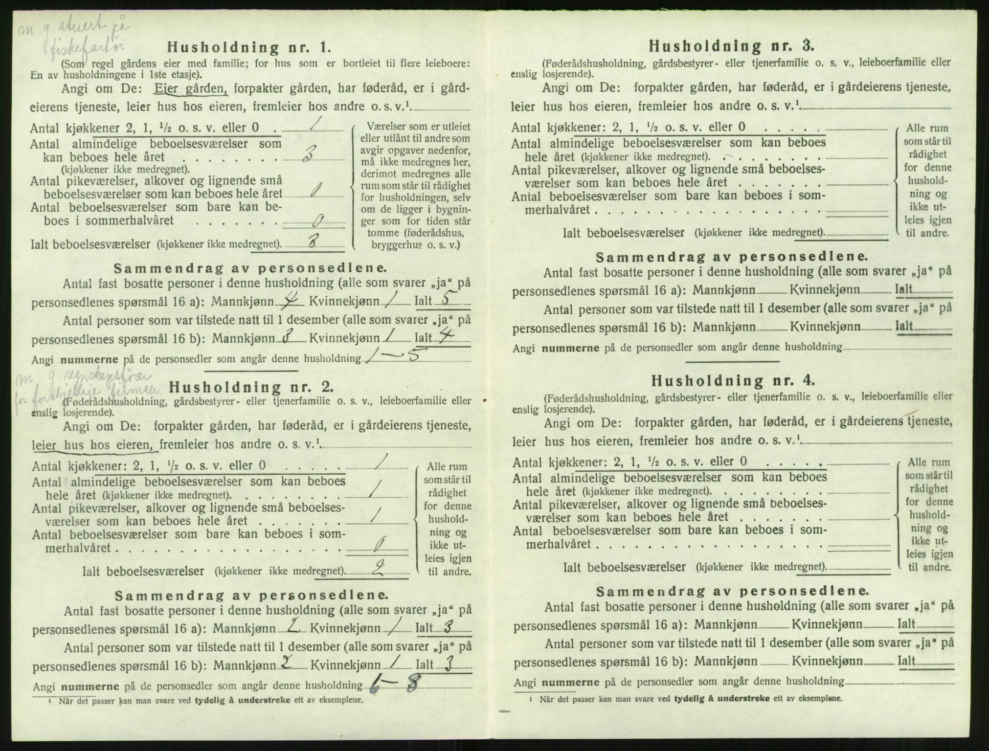 SAT, 1920 census for Ulstein, 1920, p. 435