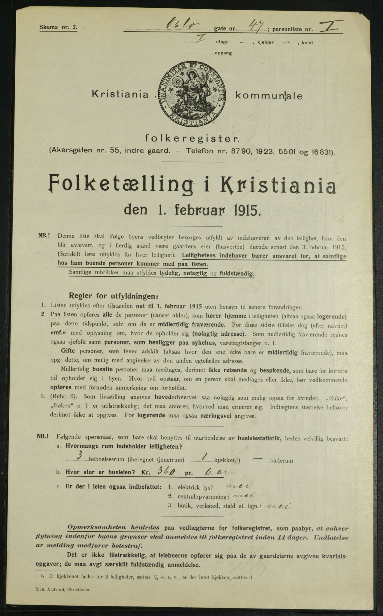 OBA, Municipal Census 1915 for Kristiania, 1915, p. 76856