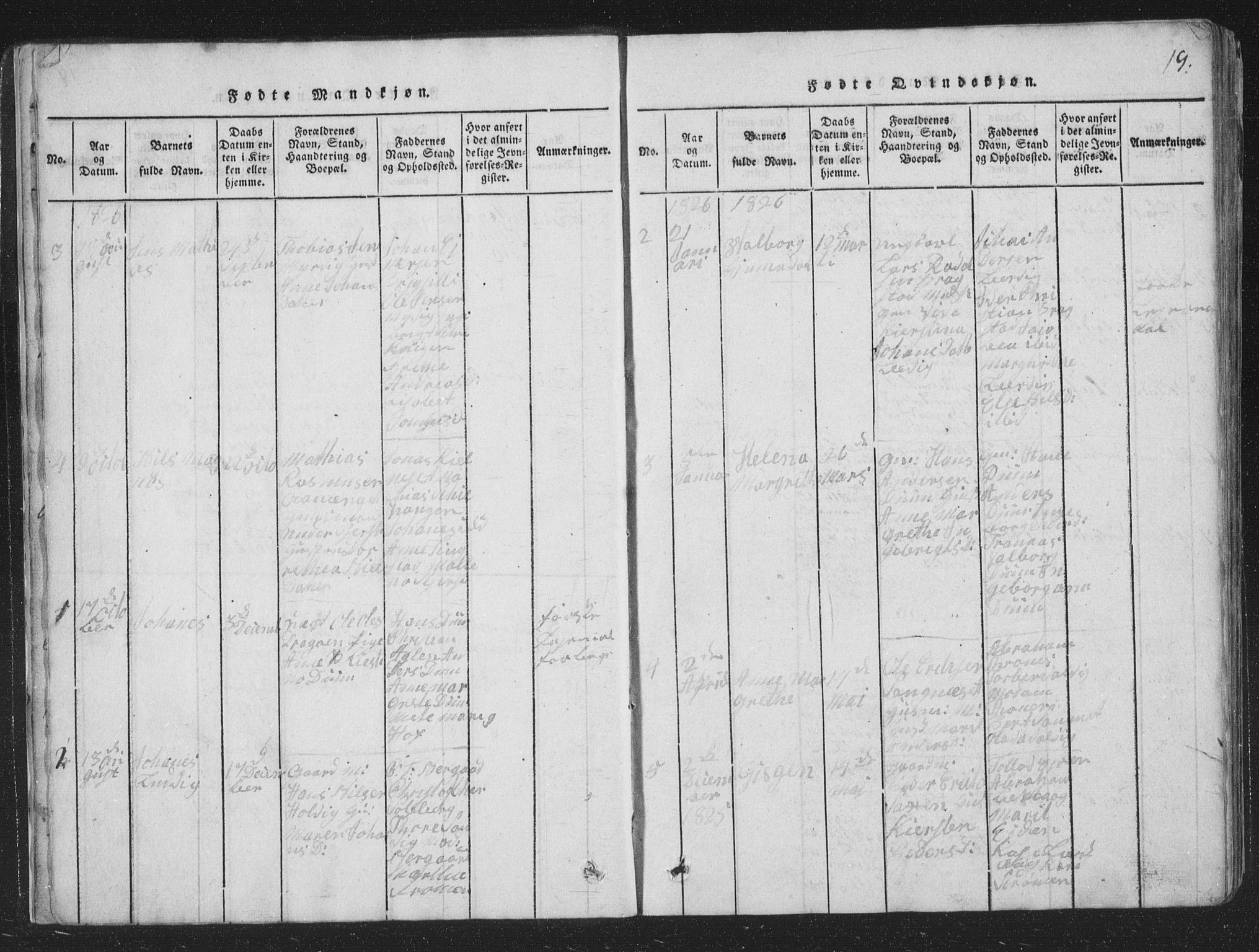 Ministerialprotokoller, klokkerbøker og fødselsregistre - Nord-Trøndelag, SAT/A-1458/773/L0613: Parish register (official) no. 773A04, 1815-1845, p. 19