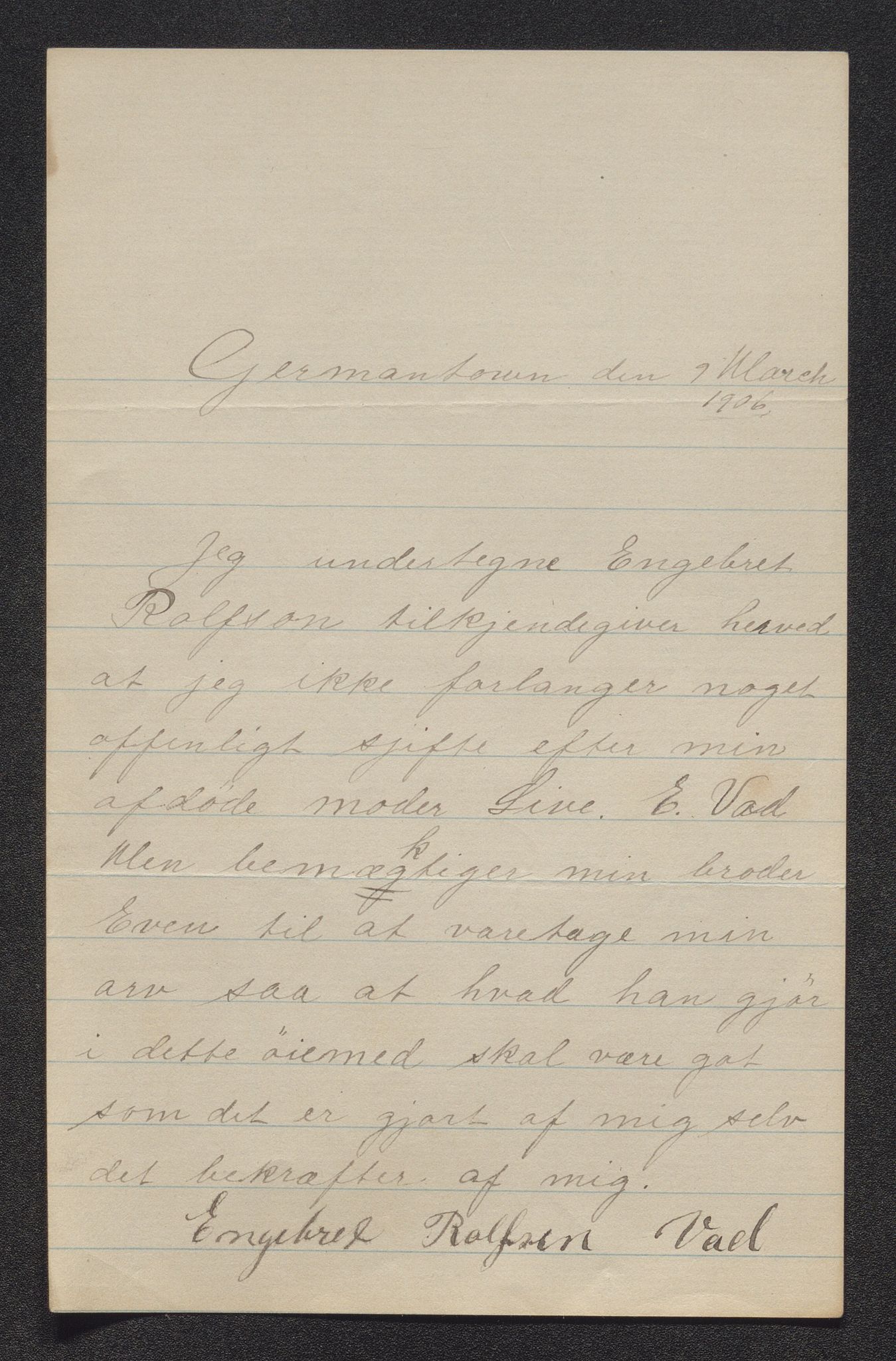 Eiker, Modum og Sigdal sorenskriveri, AV/SAKO-A-123/H/Ha/Hab/L0031: Dødsfallsmeldinger, 1906, p. 230