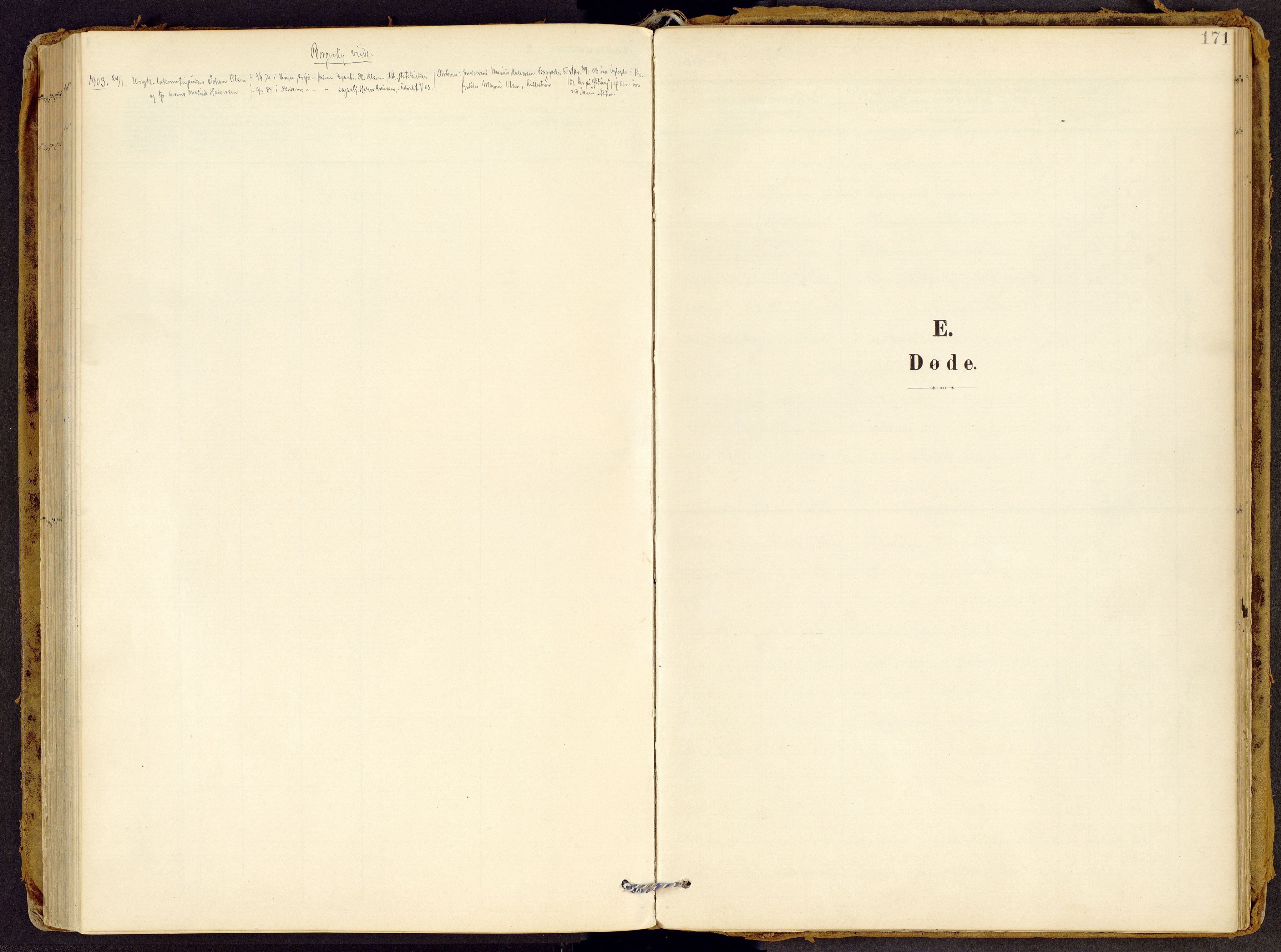 Brandbu prestekontor, SAH/PREST-114/H/Ha/Haa/L0002: Parish register (official) no. 2, 1899-1914, p. 171