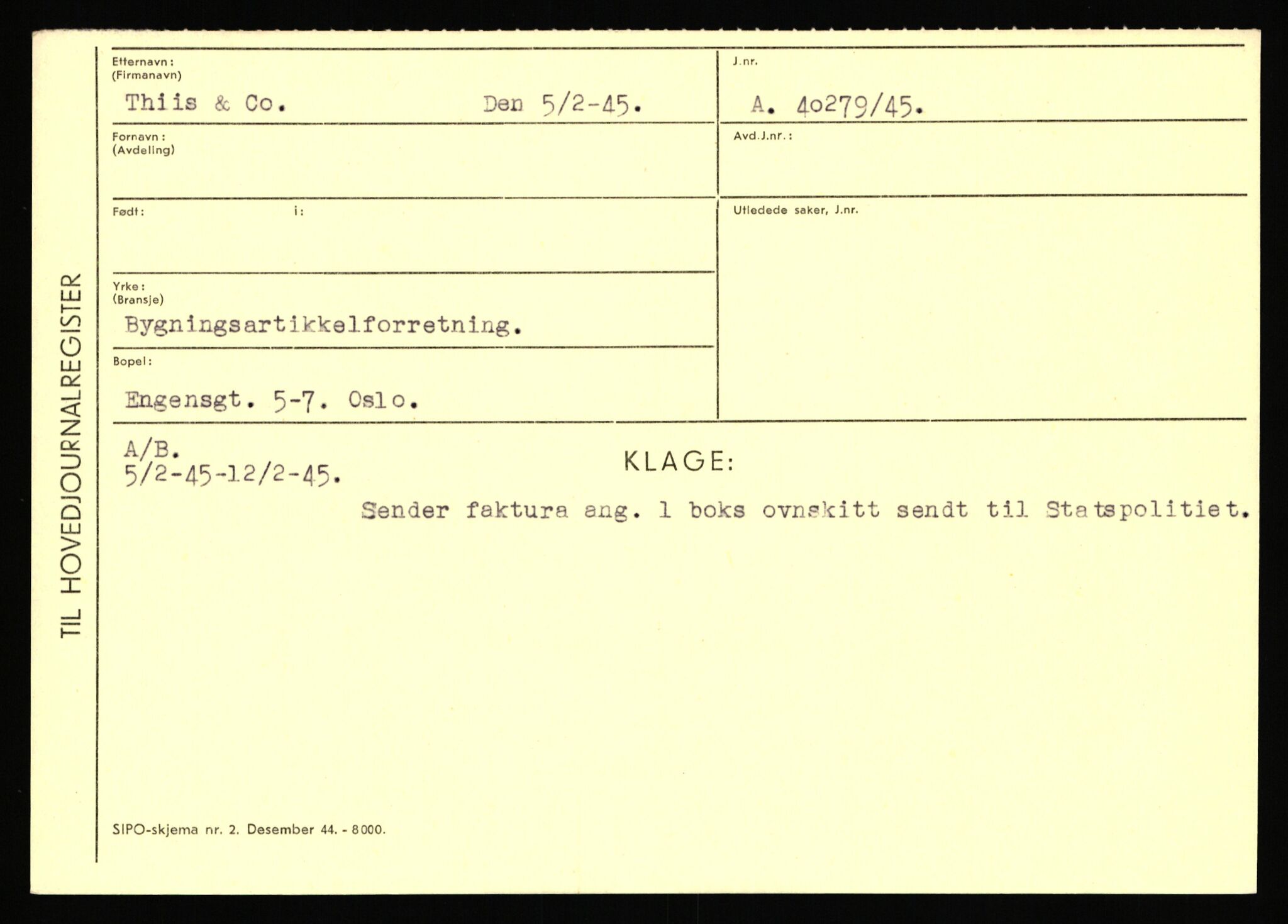 Statspolitiet - Hovedkontoret / Osloavdelingen, AV/RA-S-1329/C/Ca/L0015: Svea - Tøsse, 1943-1945, p. 2366