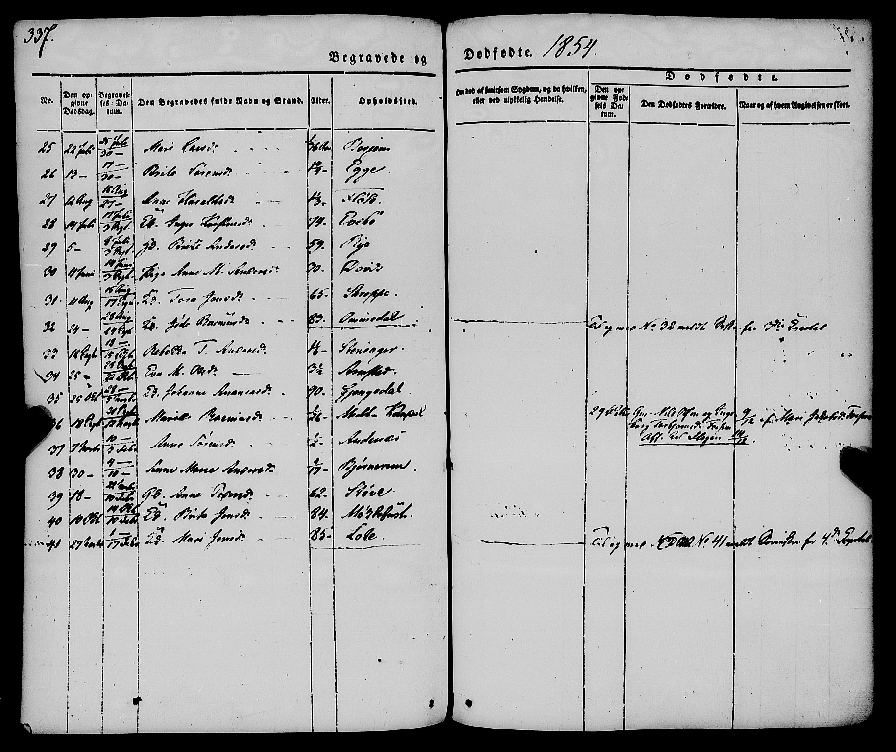 Gloppen sokneprestembete, SAB/A-80101/H/Haa/Haaa/L0008: Parish register (official) no. A 8, 1837-1855, p. 337