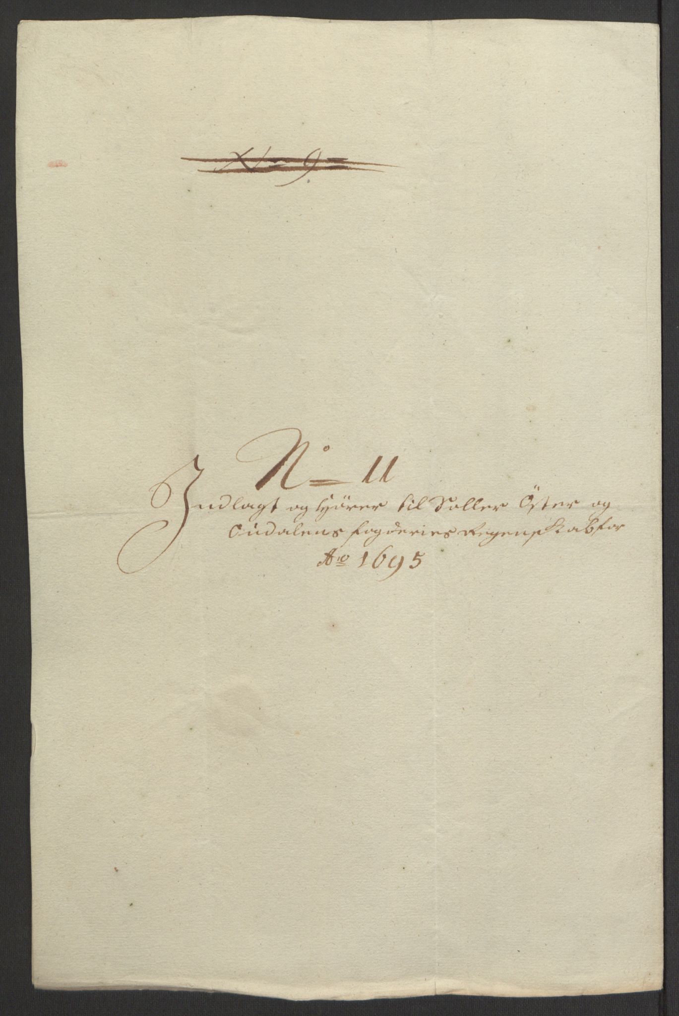 Rentekammeret inntil 1814, Reviderte regnskaper, Fogderegnskap, RA/EA-4092/R13/L0833: Fogderegnskap Solør, Odal og Østerdal, 1695, p. 183