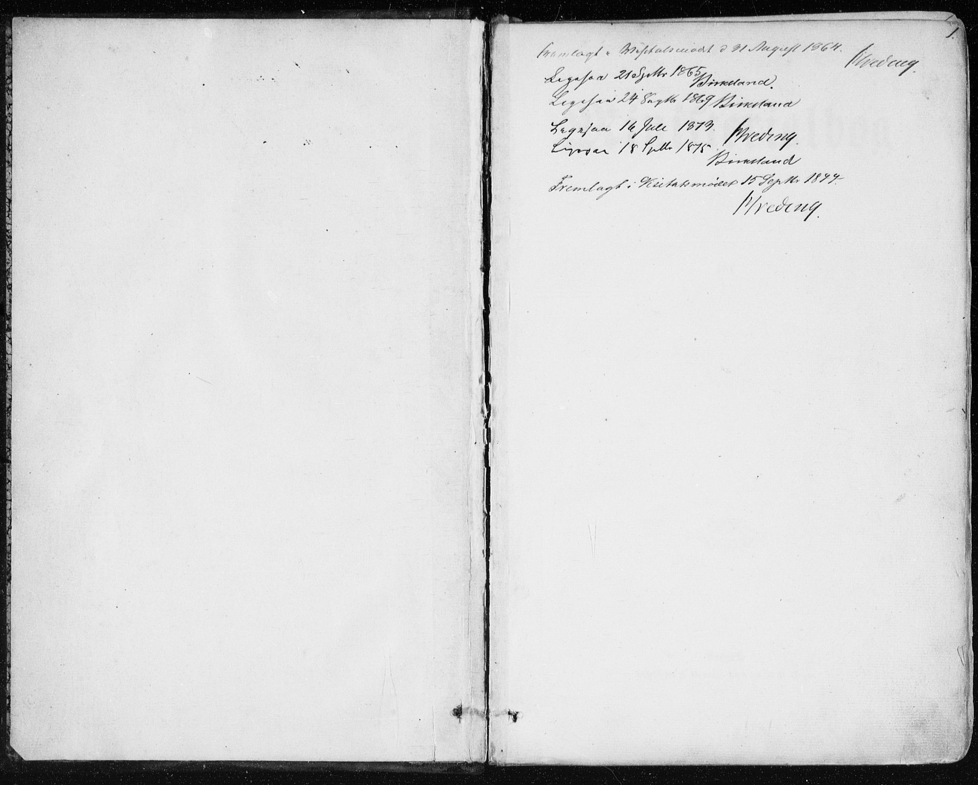 Lindås Sokneprestembete, SAB/A-76701/H/Haa: Parish register (official) no. A 16, 1863-1875, p. 1