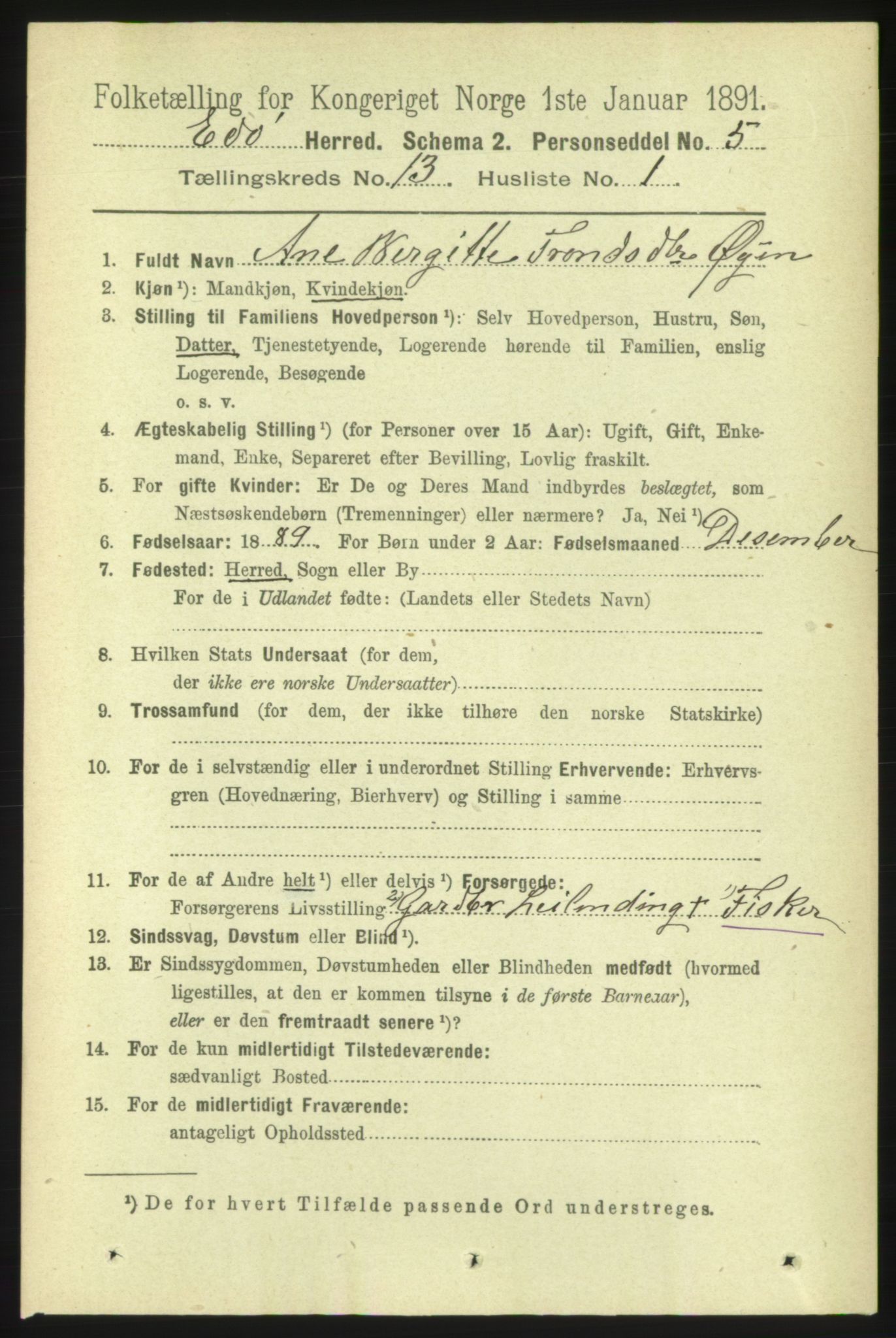 RA, 1891 census for 1573 Edøy, 1891, p. 3683