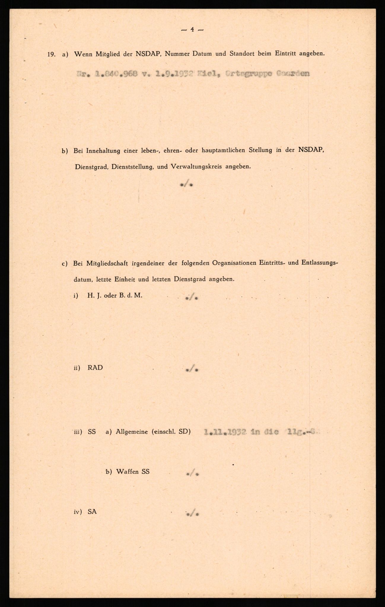 Forsvaret, Forsvarets overkommando II, AV/RA-RAFA-3915/D/Db/L0033: CI Questionaires. Tyske okkupasjonsstyrker i Norge. Tyskere., 1945-1946, p. 306