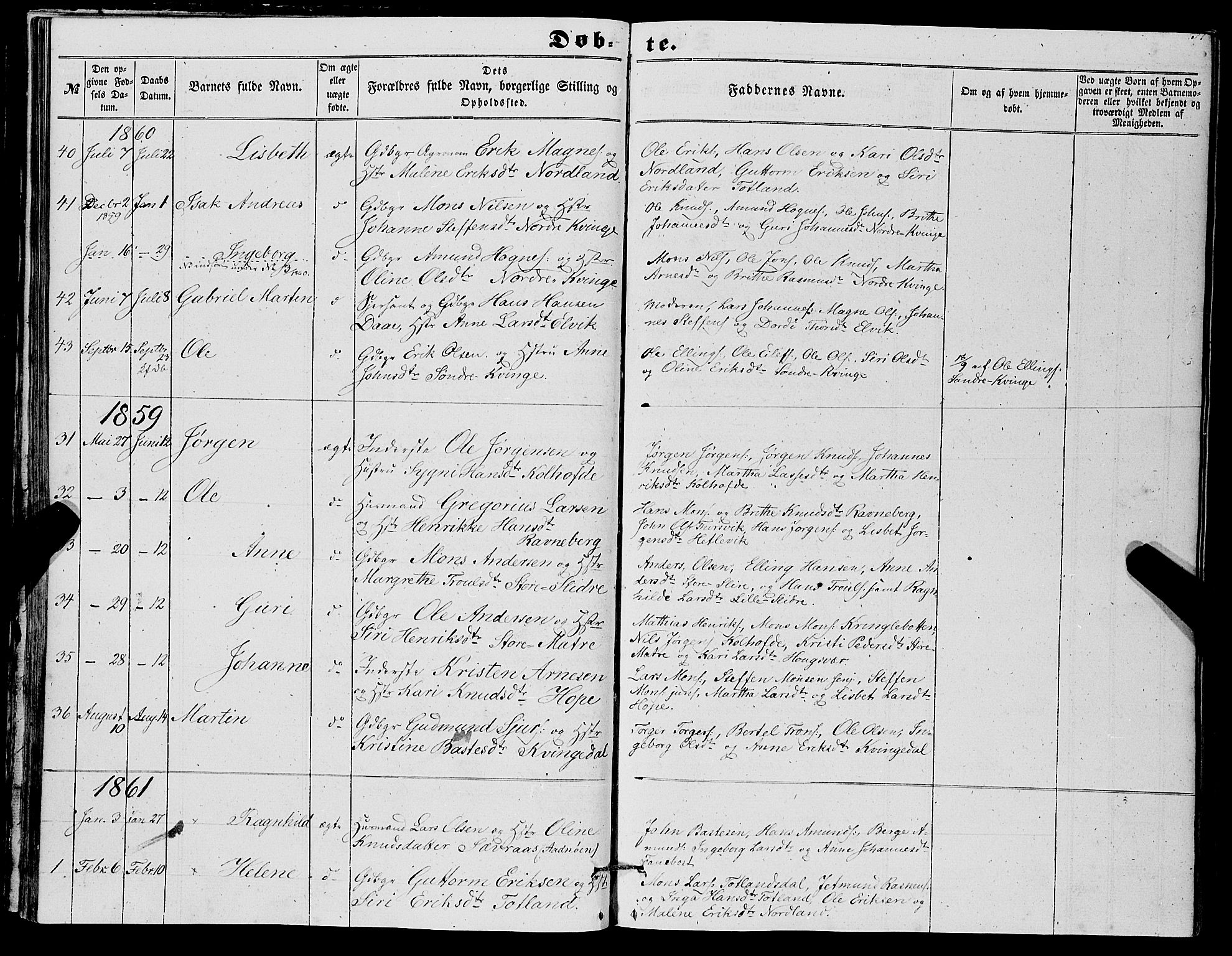 Masfjorden Sokneprestembete, SAB/A-77001: Parish register (copy) no. A 1, 1851-1875, p. 37
