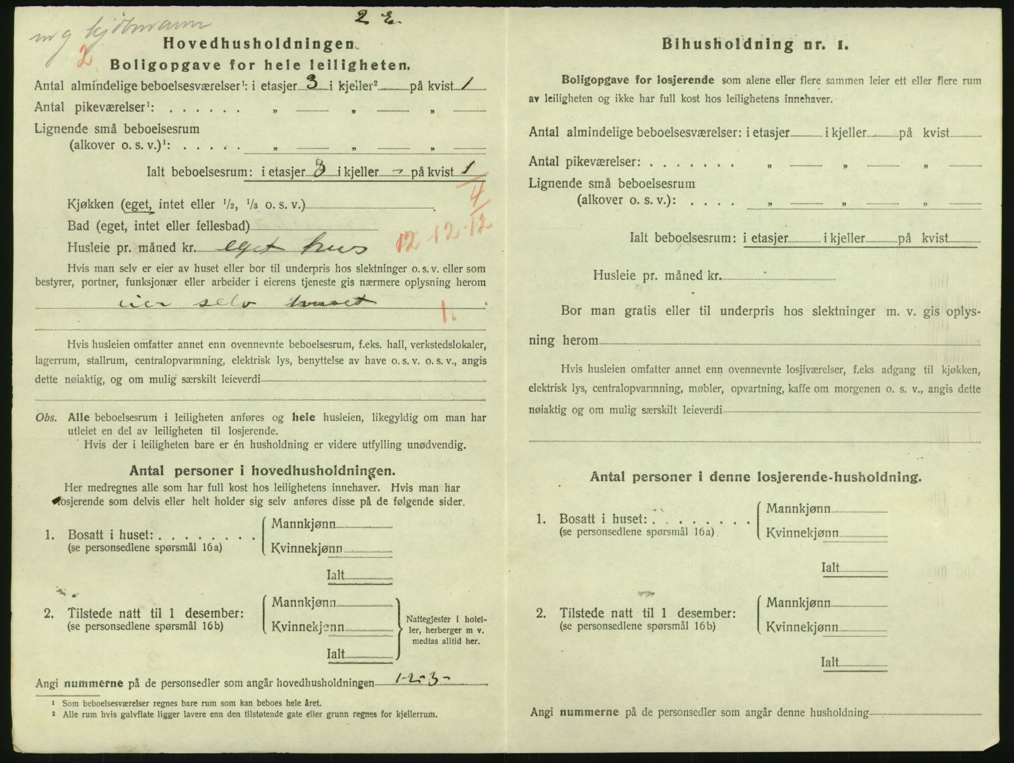 SAK, 1920 census for Grimstad, 1920, p. 1340