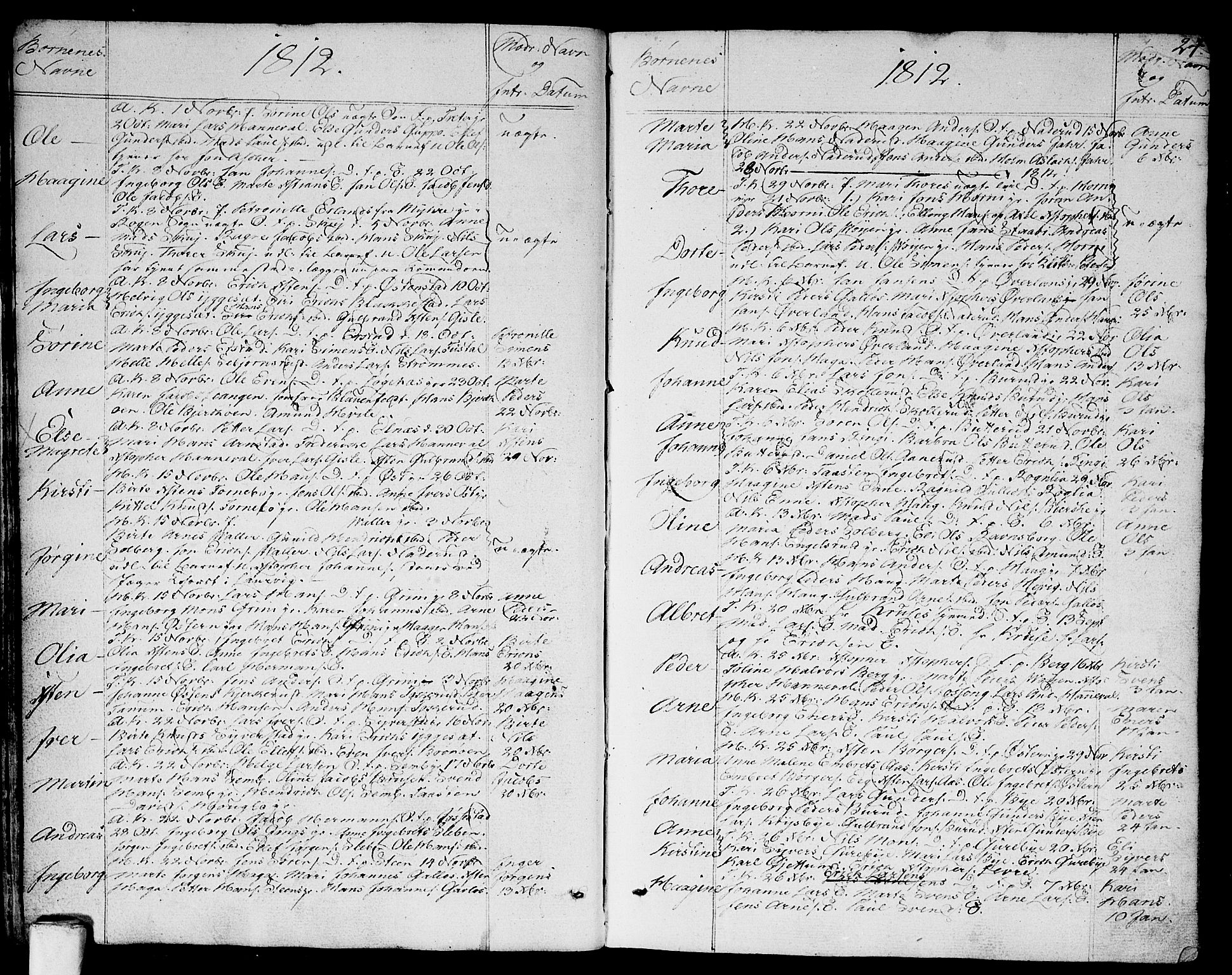 Asker prestekontor Kirkebøker, AV/SAO-A-10256a/F/Fa/L0005: Parish register (official) no. I 5, 1807-1813, p. 24