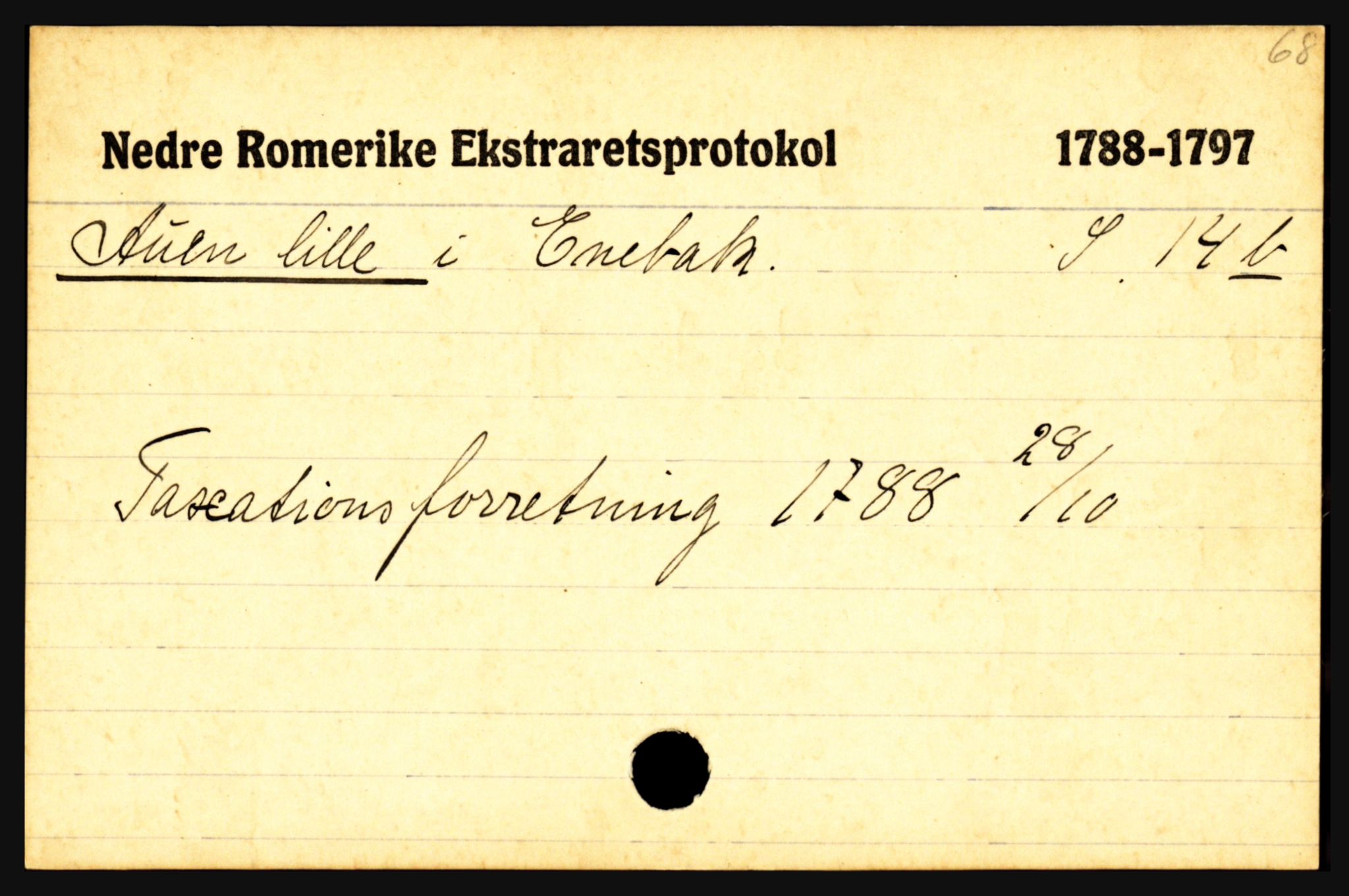 Statsarkivet i Oslo, AV/SAO-A-10621/Z/Zb/L0009: Enebakk (Auen - Årsrud), Feiring (Almelien - Torgunrød), Fet m/ Rælingen (Auten - Garder), p. 3