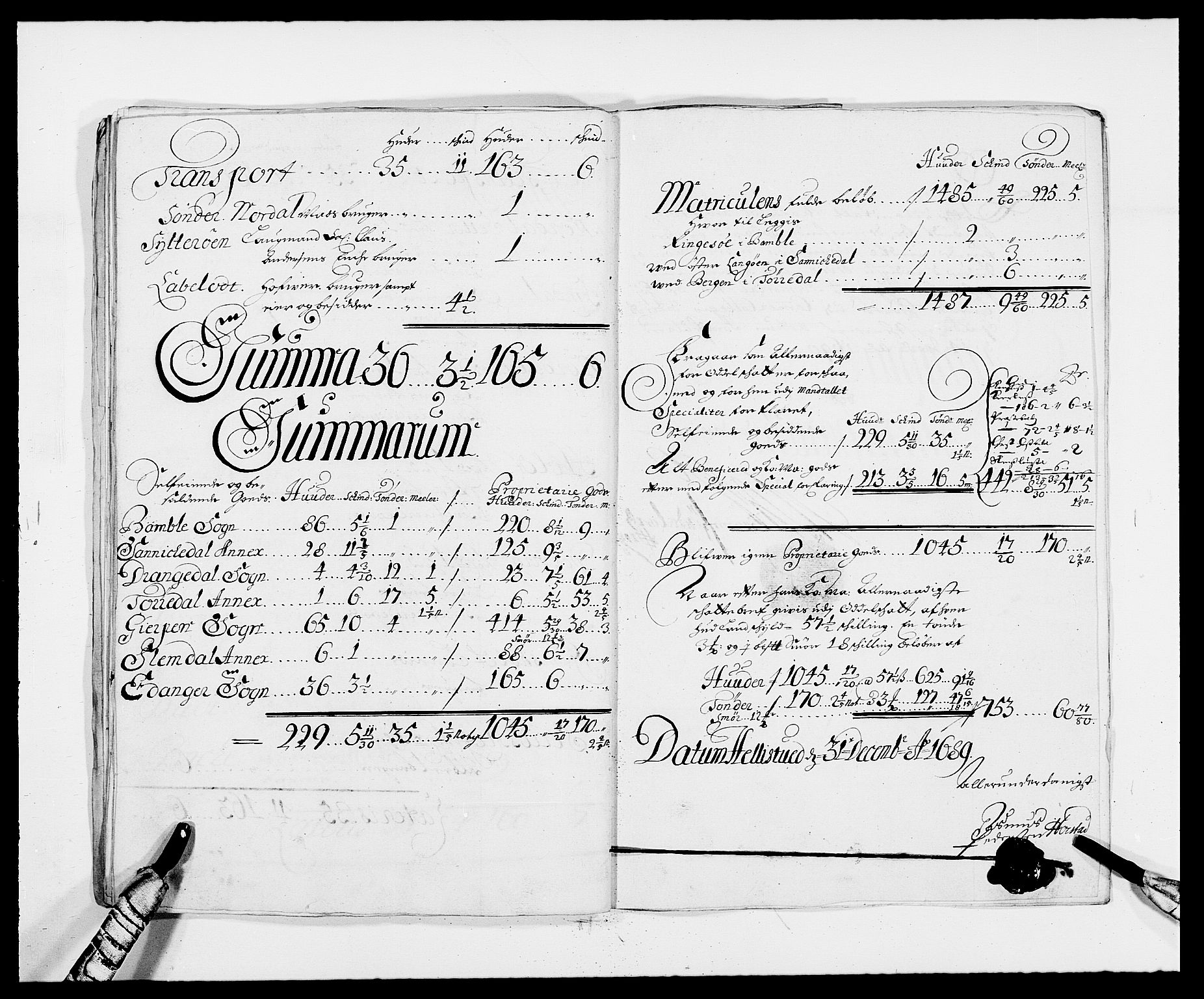 Rentekammeret inntil 1814, Reviderte regnskaper, Fogderegnskap, AV/RA-EA-4092/R34/L2050: Fogderegnskap Bamble, 1688-1691, p. 322