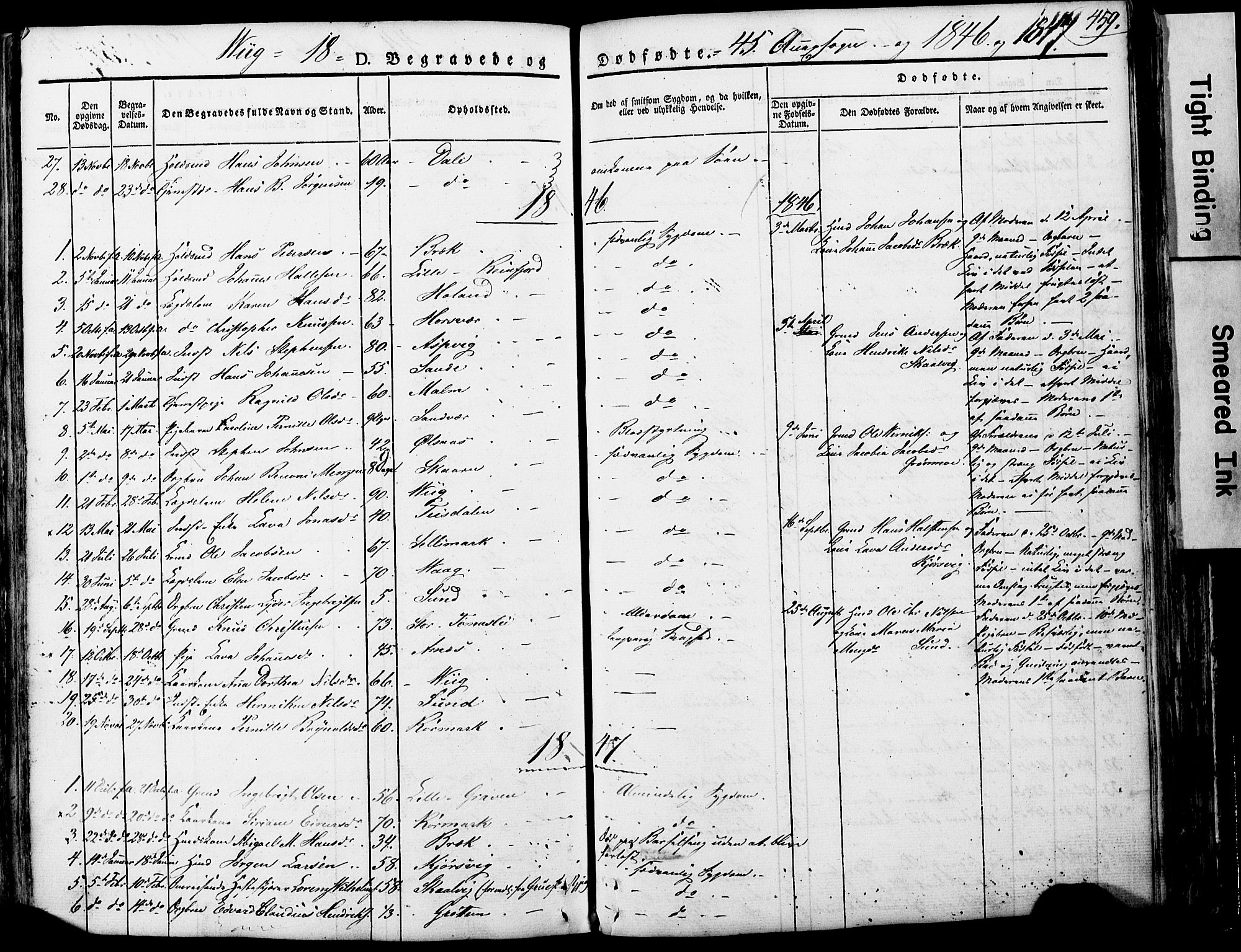 Ministerialprotokoller, klokkerbøker og fødselsregistre - Nordland, AV/SAT-A-1459/812/L0176: Parish register (official) no. 812A05, 1834-1874, p. 459