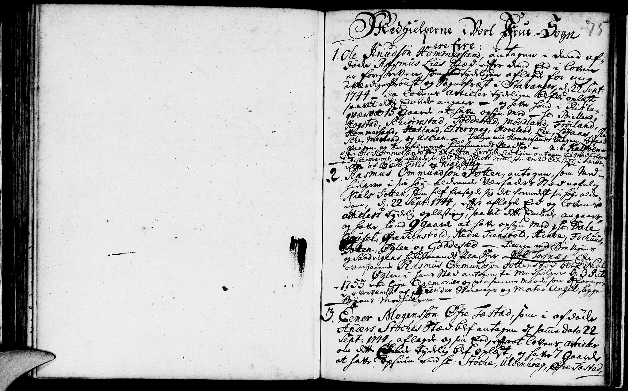 Domkirken sokneprestkontor, AV/SAST-A-101812/001/30/30BA/L0003: Parish register (official) no. A 3 /1, 1738-1760, p. 75