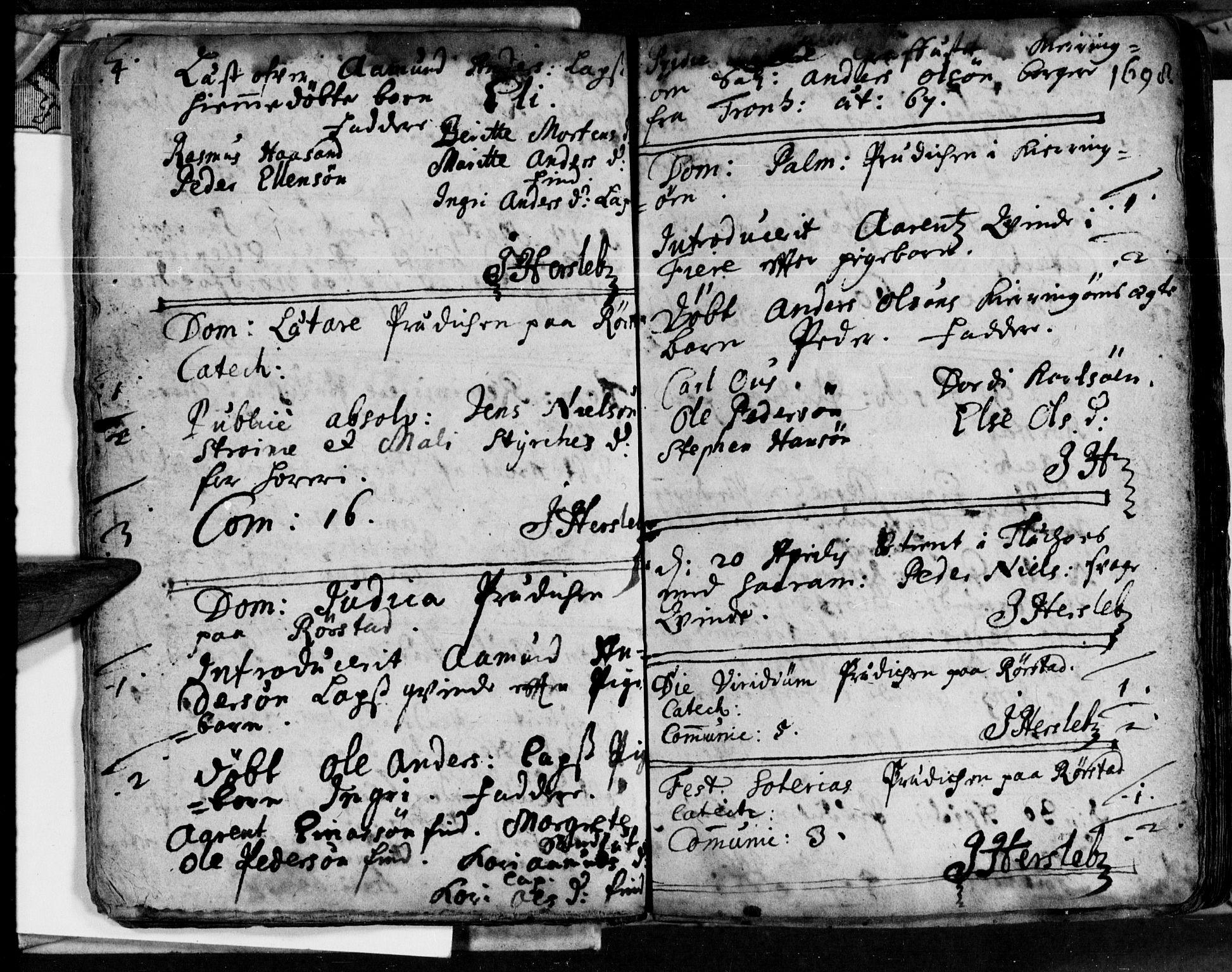 Ministerialprotokoller, klokkerbøker og fødselsregistre - Nordland, AV/SAT-A-1459/853/L0764: Parish register (official) no. 853A03, 1697-1715