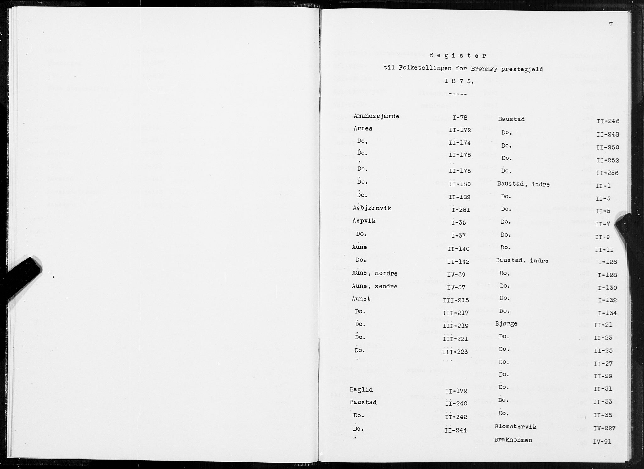 SAT, 1875 census for 1814P Brønnøy, 1875, p. 7