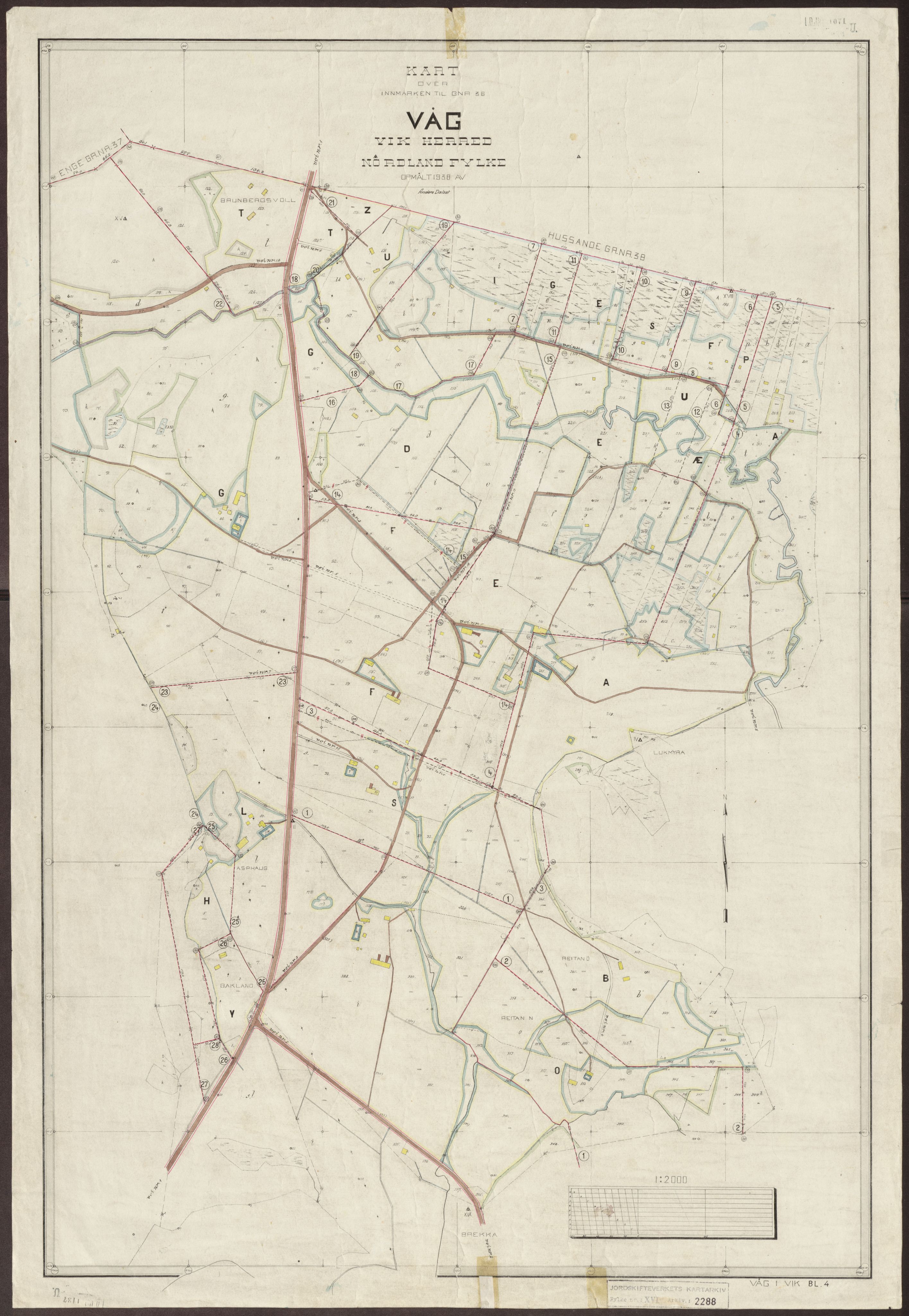 Jordskifteverkets kartarkiv, AV/RA-S-3929/T, 1859-1988, p. 2855