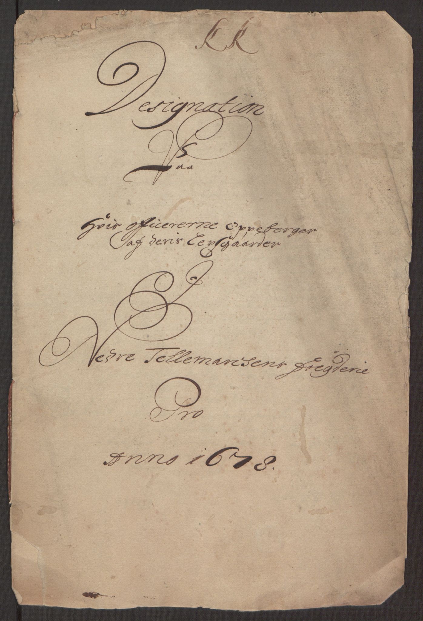 Rentekammeret inntil 1814, Reviderte regnskaper, Fogderegnskap, RA/EA-4092/R35/L2069: Fogderegnskap Øvre og Nedre Telemark, 1678, p. 239