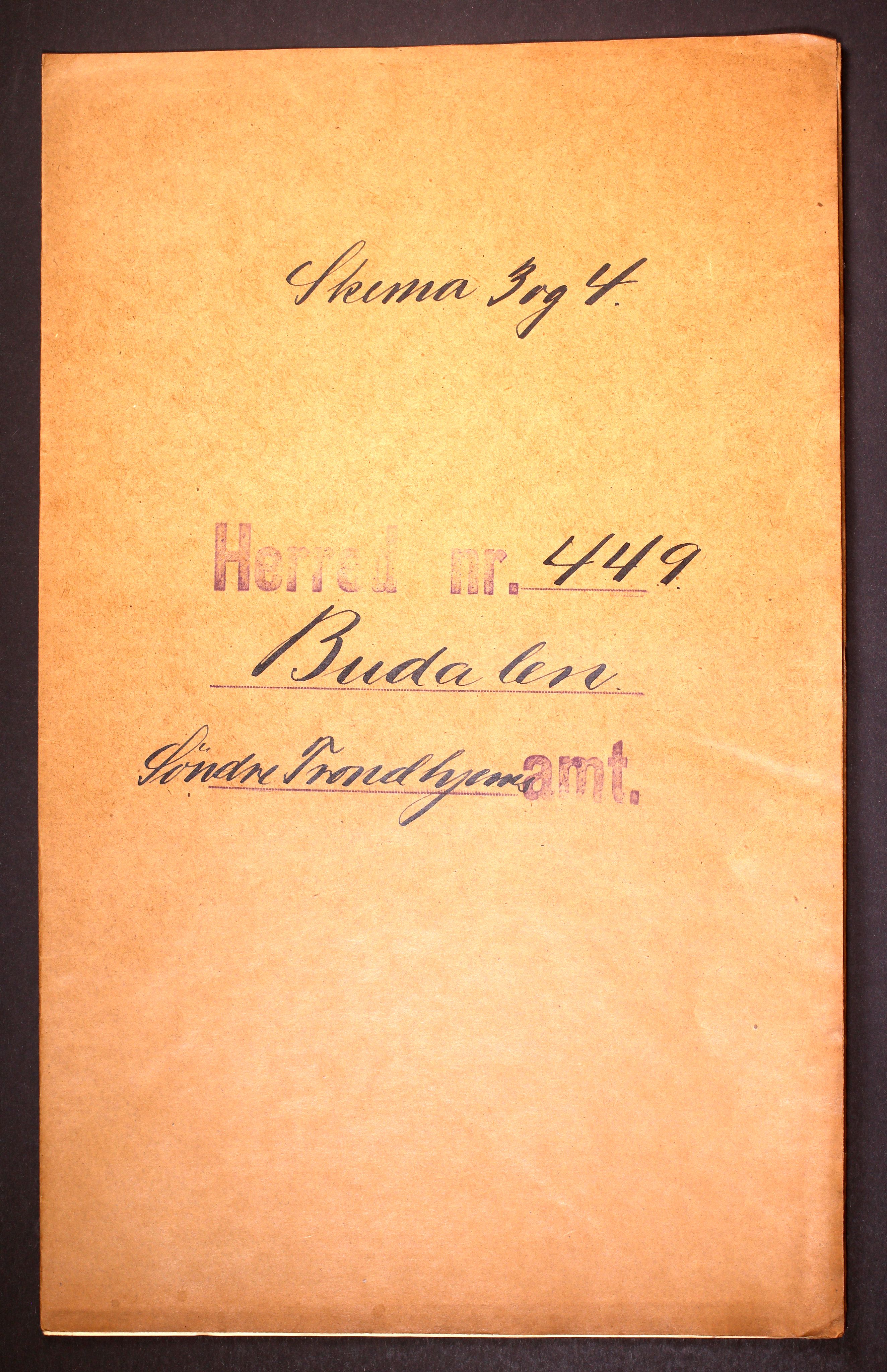 RA, 1910 census for Budal, 1910, p. 1