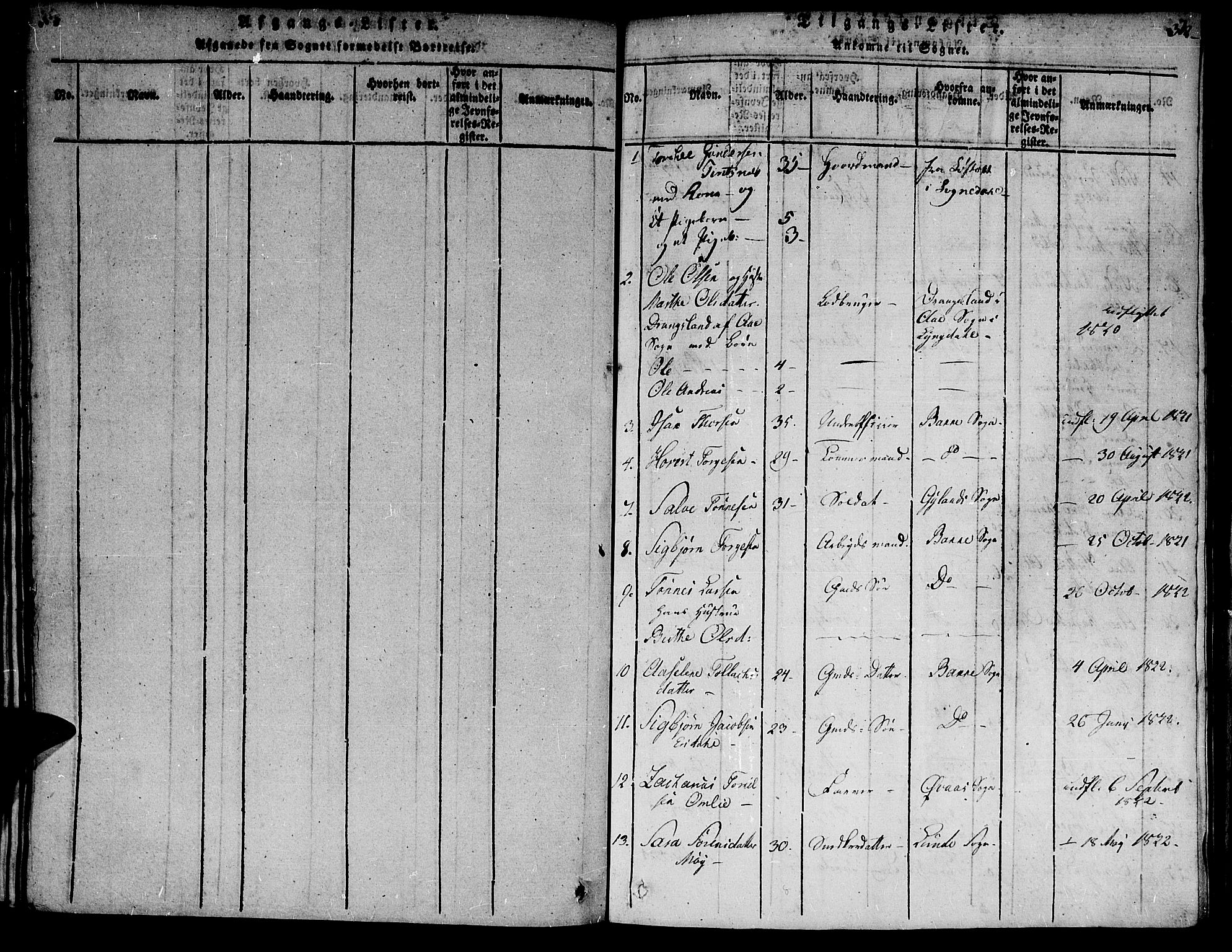 Flekkefjord sokneprestkontor, SAK/1111-0012/F/Fa/Fac/L0002: Parish register (official) no. A 2, 1815-1826, p. 312