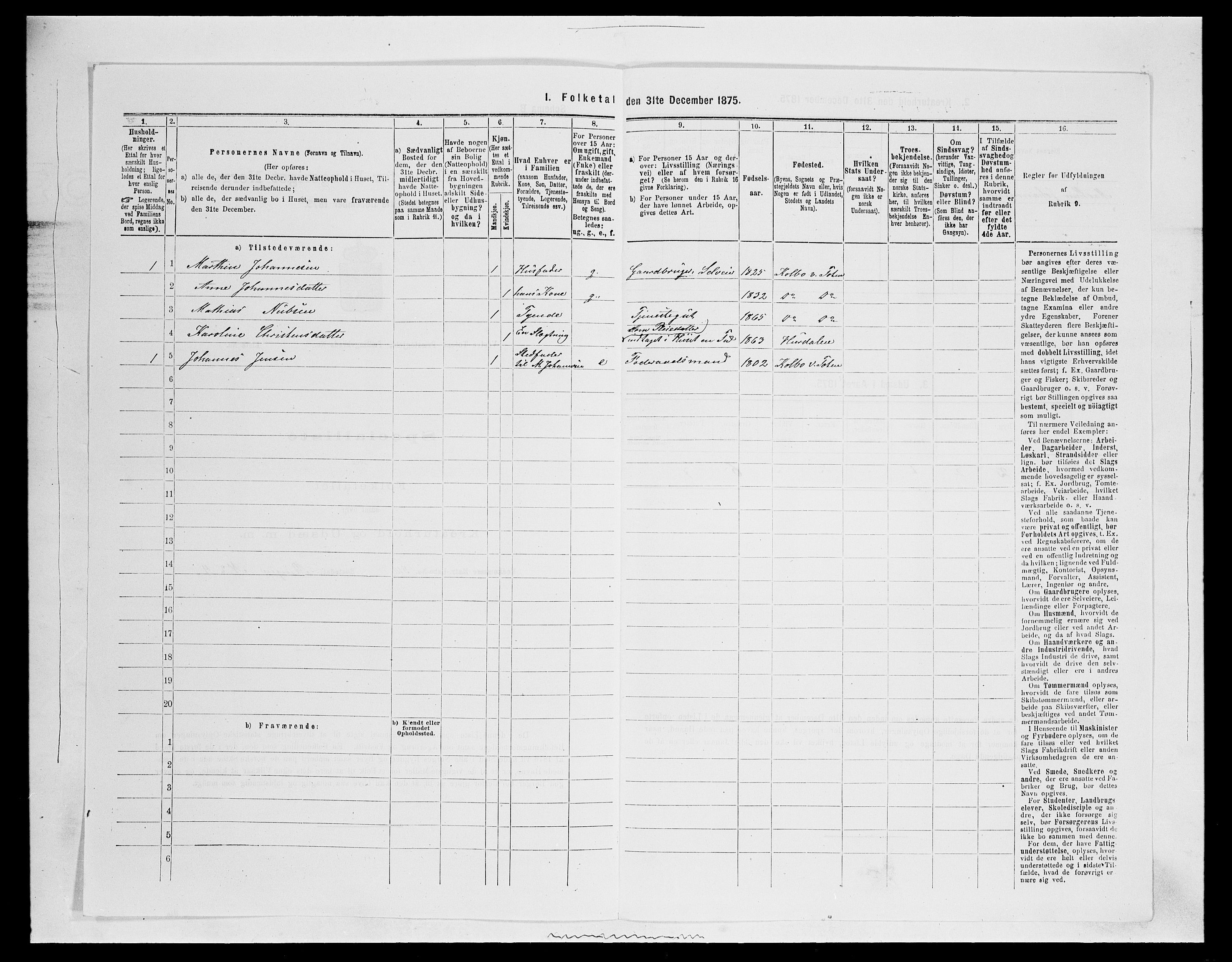 SAH, 1875 census for 0529P Vestre Toten, 1875, p. 2035