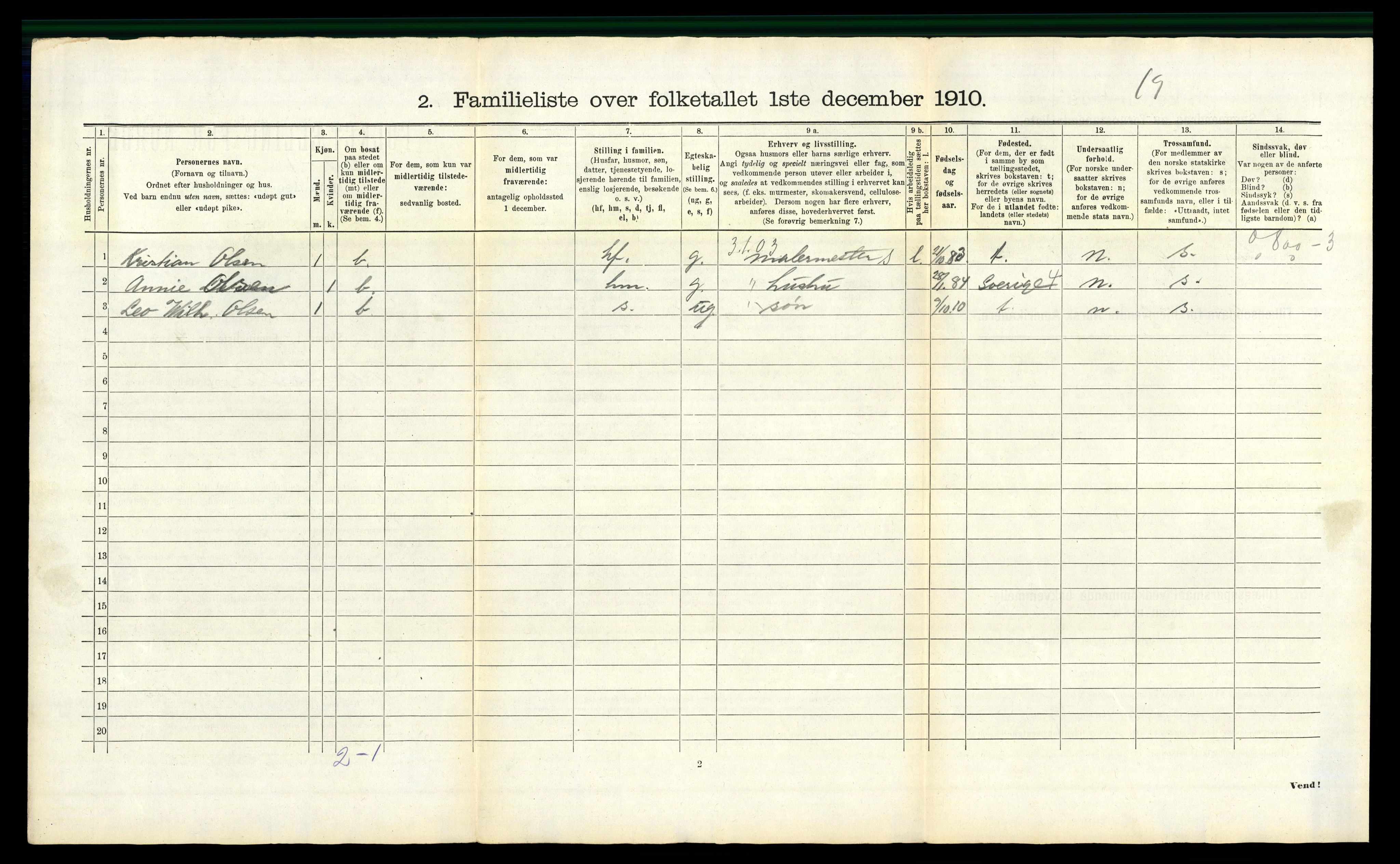 RA, 1910 census for Fredrikstad, 1910, p. 91