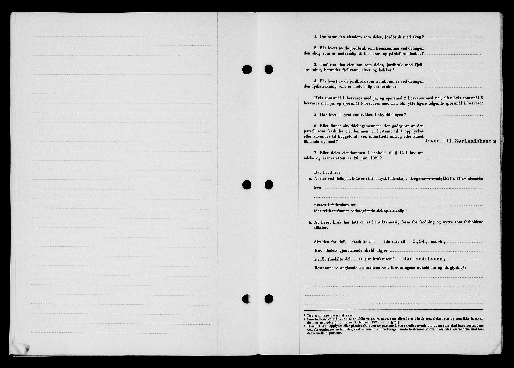 Flekkefjord sorenskriveri, AV/SAK-1221-0001/G/Gb/Gba/L0065: Mortgage book no. A-13, 1949-1949, Diary no: : 1094/1949