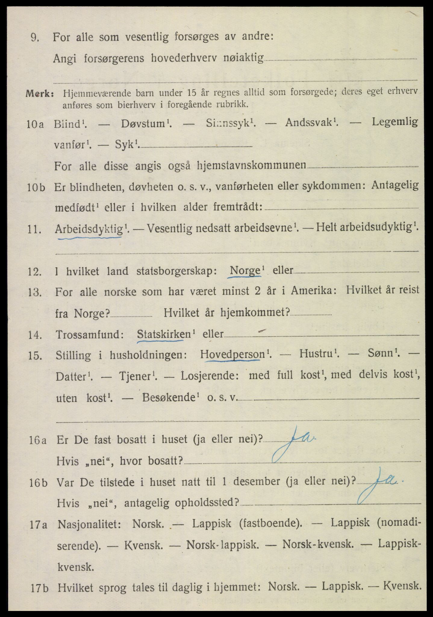 SAT, 1920 census for Brønnøy, 1920, p. 2479