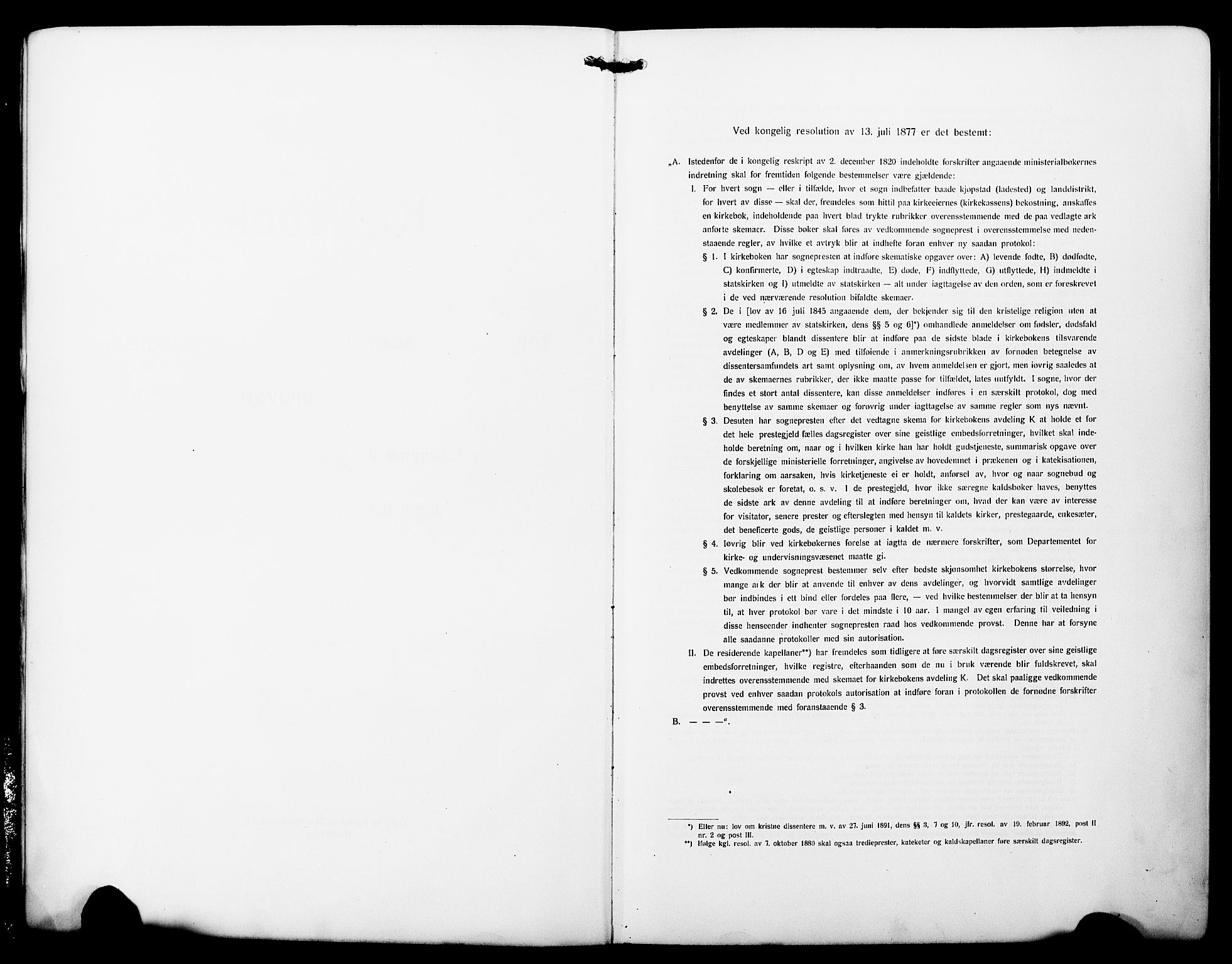 Fødselsstiftelsens sokneprestembete*, SAB/-: Parish register (copy) no. A 3, 1916-1925