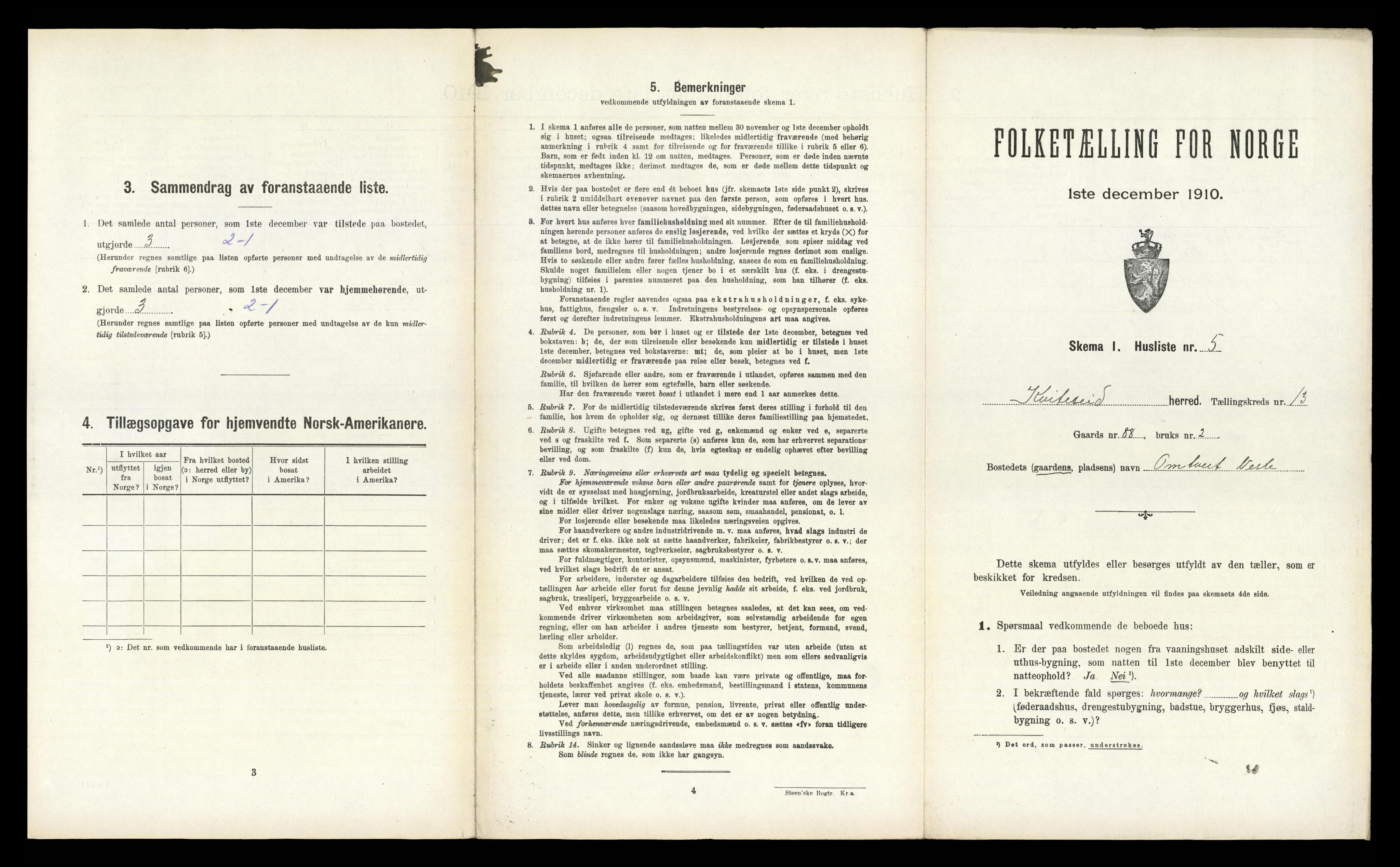 RA, 1910 census for Kviteseid, 1910, p. 1148