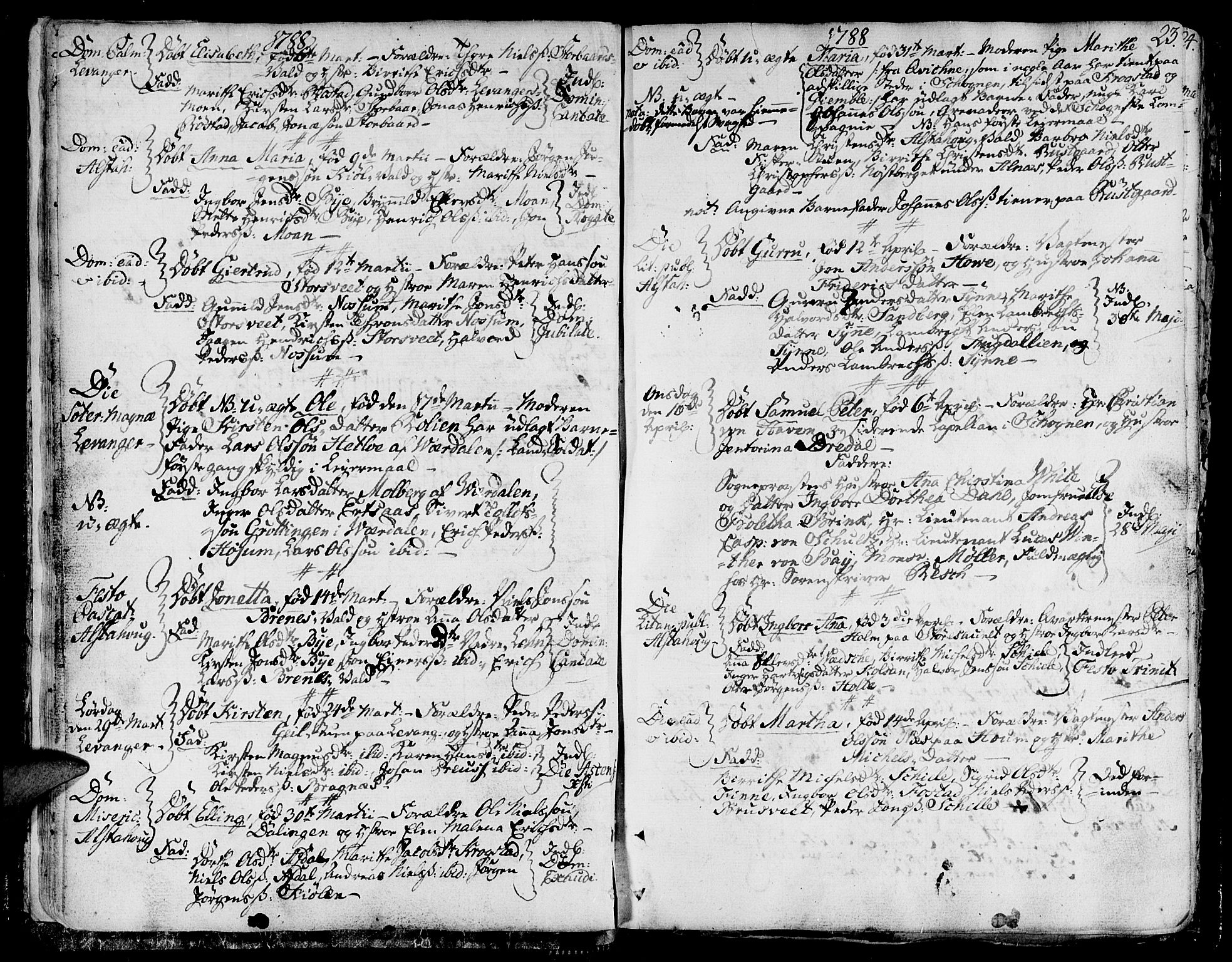 Ministerialprotokoller, klokkerbøker og fødselsregistre - Nord-Trøndelag, SAT/A-1458/717/L0142: Parish register (official) no. 717A02 /1, 1783-1809, p. 23