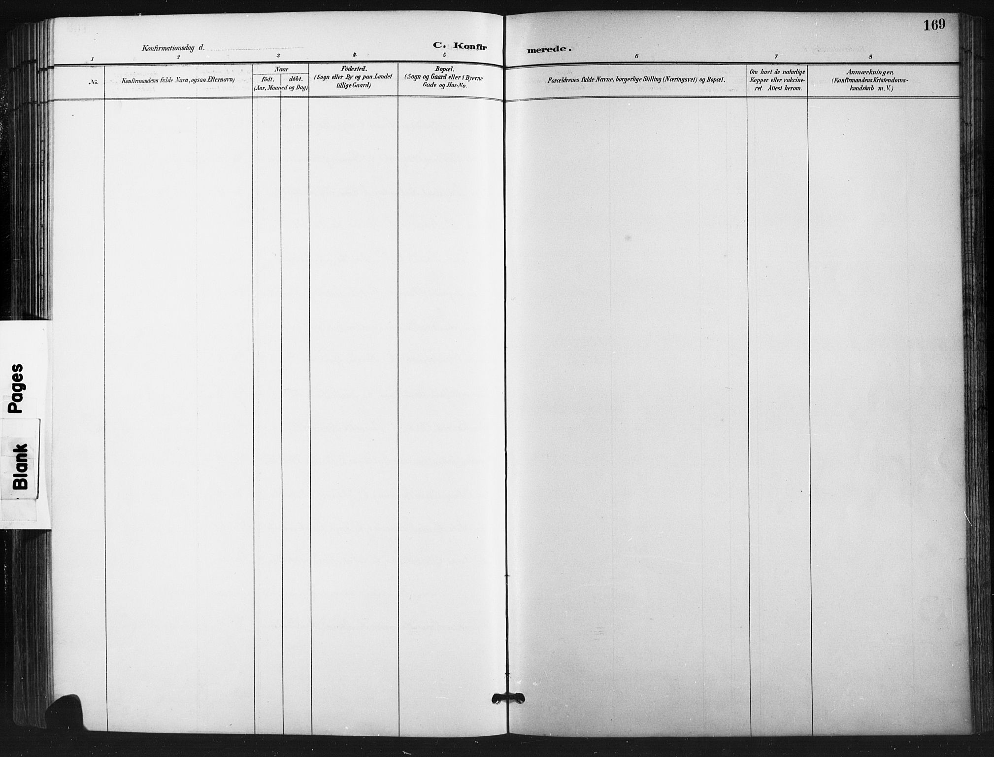 Vestre Gausdal prestekontor, SAH/PREST-094/H/Ha/Hab/L0003: Parish register (copy) no. 3, 1896-1925, p. 169