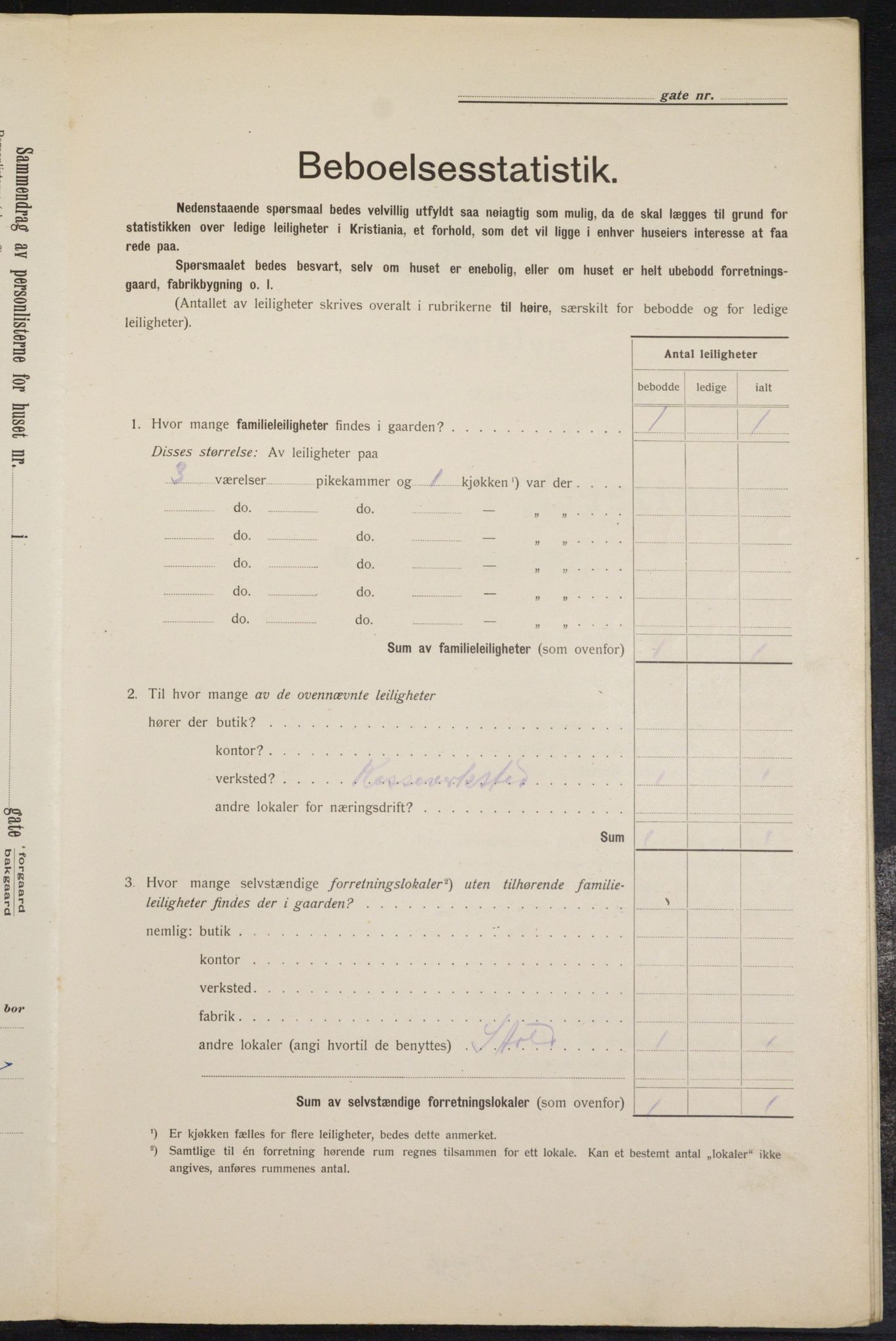 OBA, Municipal Census 1912 for Kristiania, 1912, p. 130024