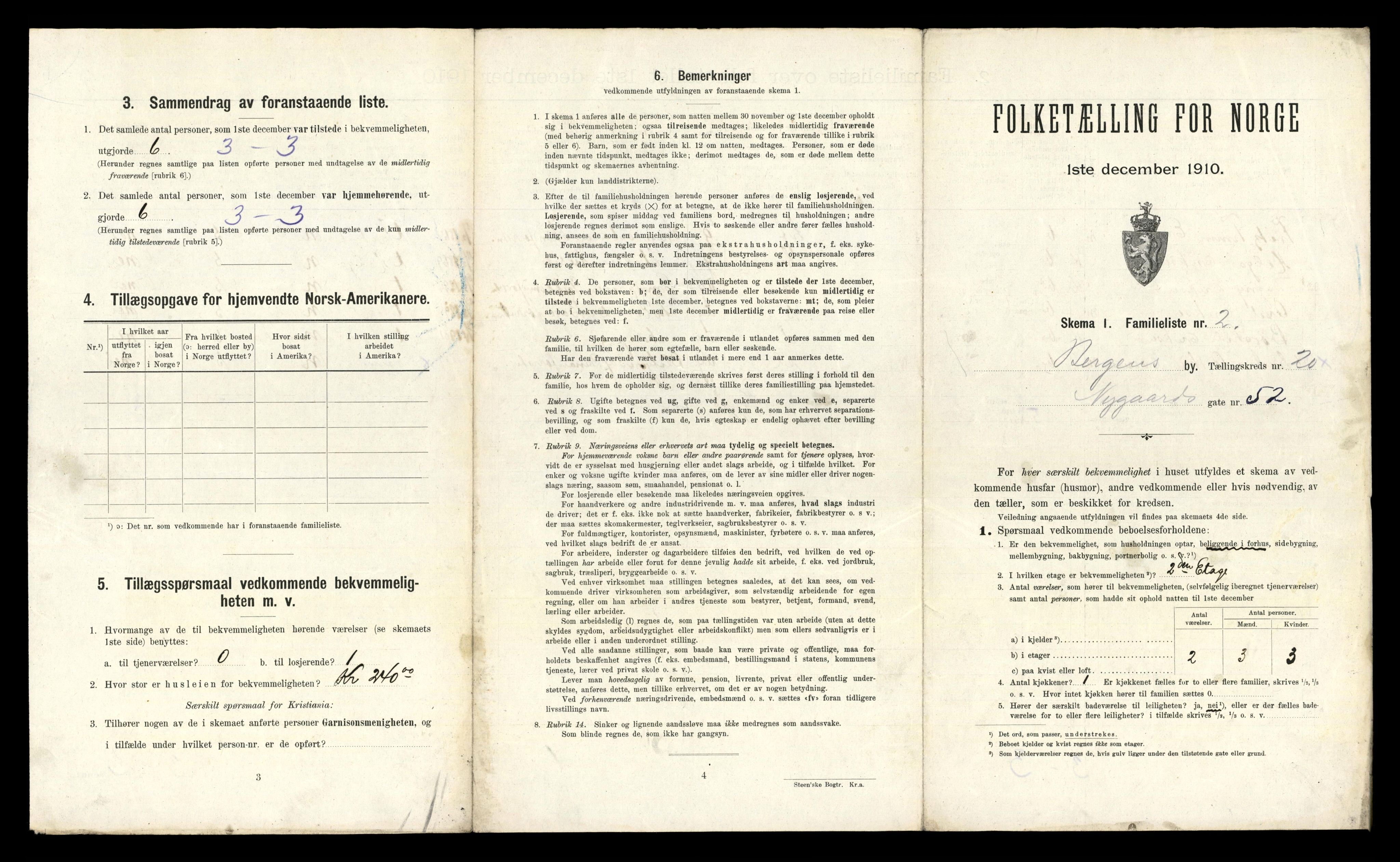 RA, 1910 census for Bergen, 1910, p. 6473