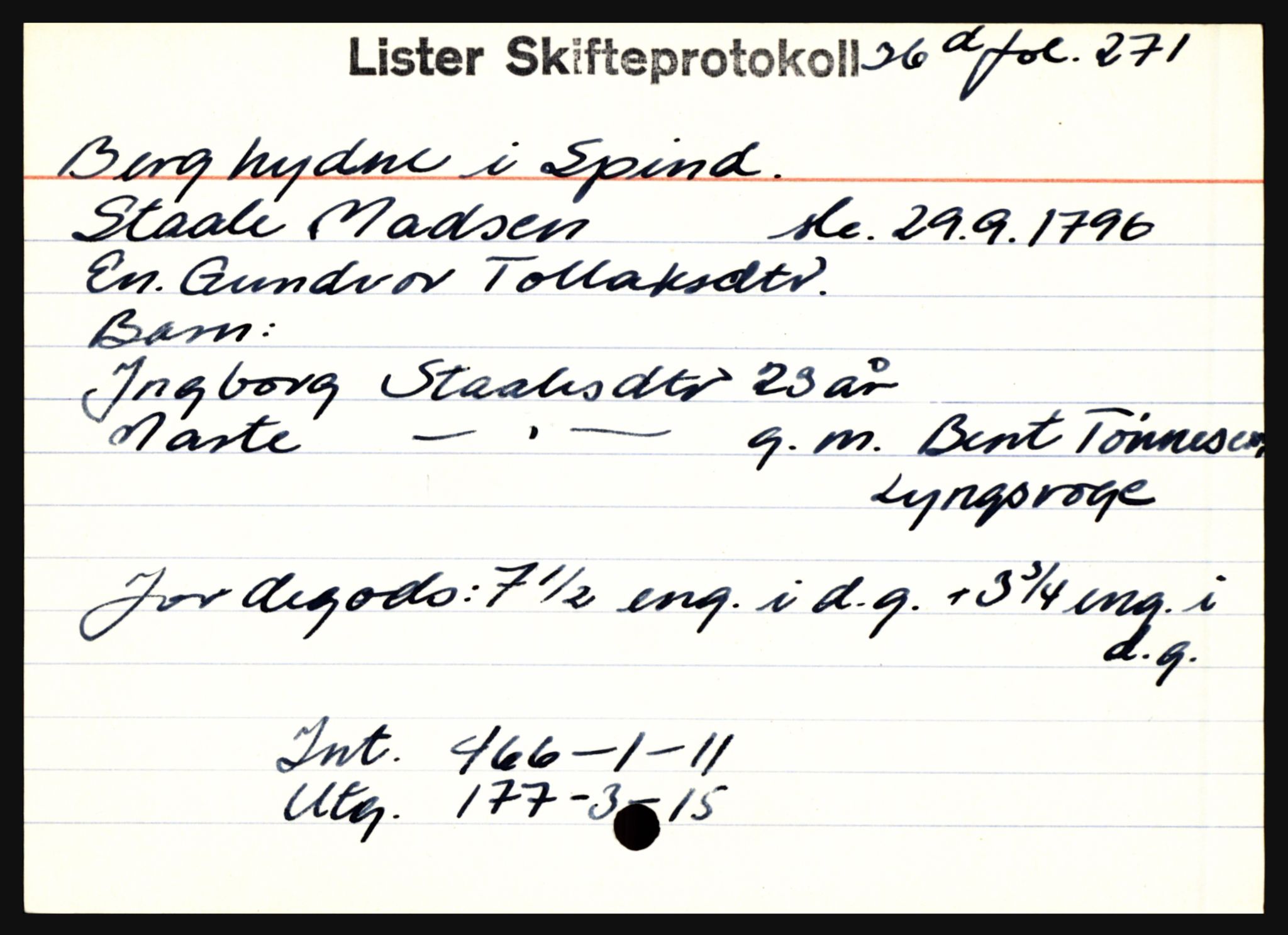 Lister sorenskriveri, AV/SAK-1221-0003/H, p. 1325