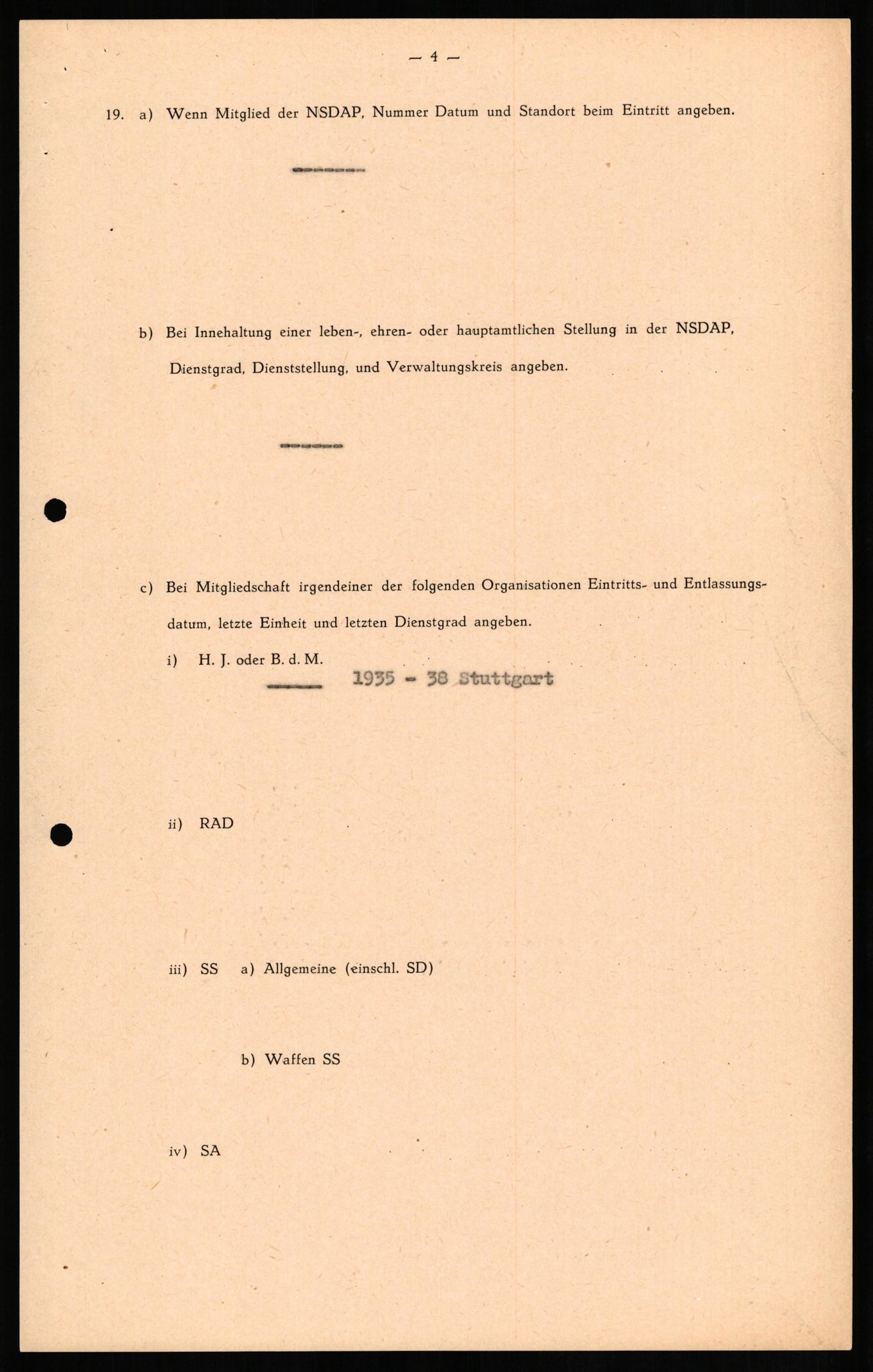 Forsvaret, Forsvarets overkommando II, AV/RA-RAFA-3915/D/Db/L0018: CI Questionaires. Tyske okkupasjonsstyrker i Norge. Tyskere., 1945-1946, p. 394