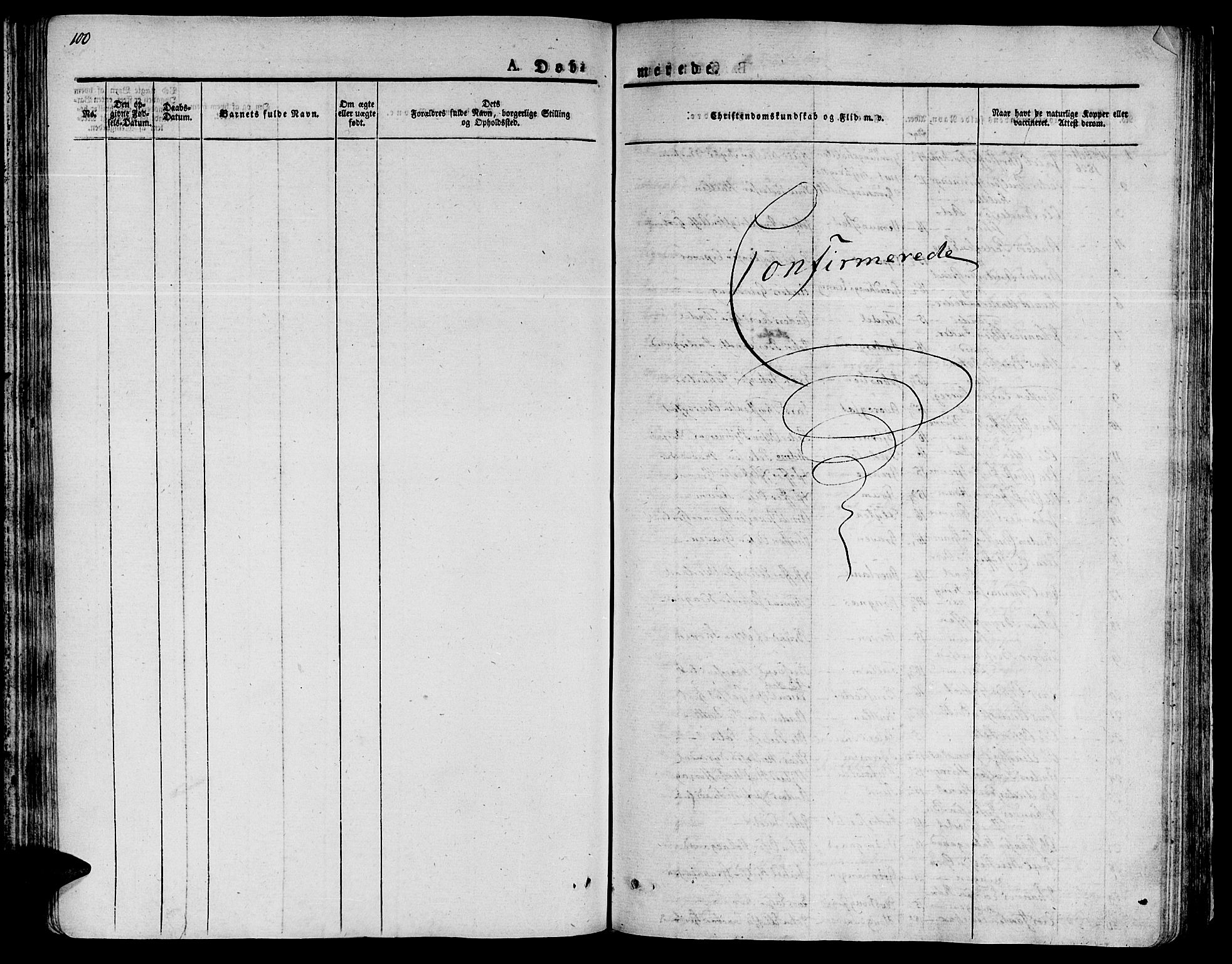 Ministerialprotokoller, klokkerbøker og fødselsregistre - Sør-Trøndelag, SAT/A-1456/646/L0609: Parish register (official) no. 646A07, 1826-1838, p. 100