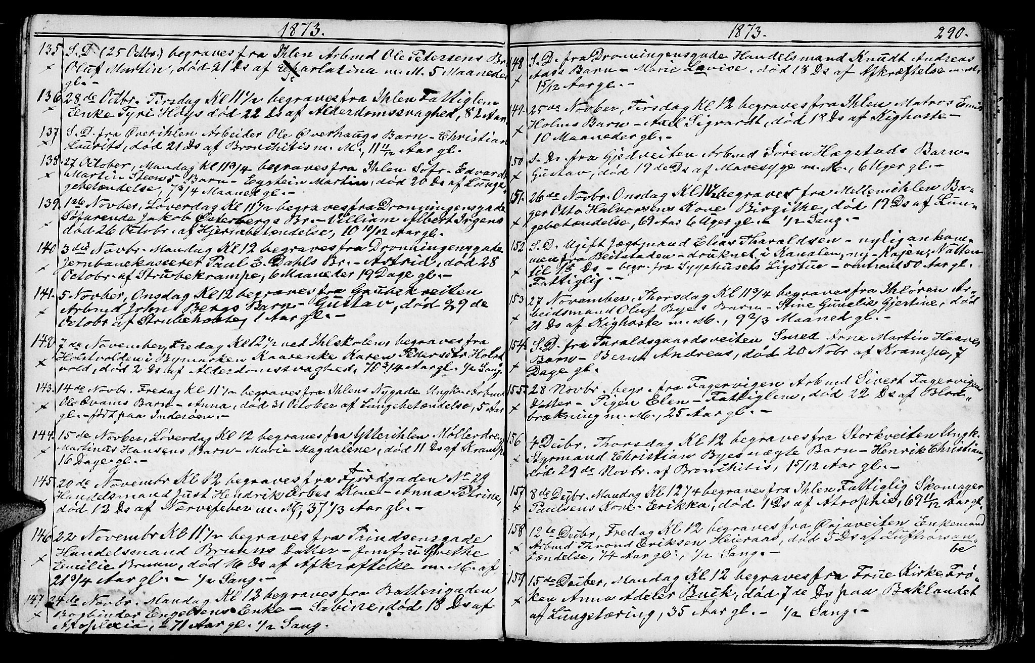 Ministerialprotokoller, klokkerbøker og fødselsregistre - Sør-Trøndelag, SAT/A-1456/602/L0142: Parish register (copy) no. 602C10, 1872-1894, p. 290