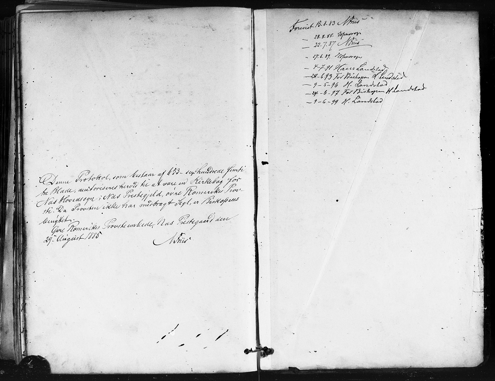 Nes prestekontor Kirkebøker, SAO/A-10410/F/Fa/L0010: Parish register (official) no. I 10, 1883-1898