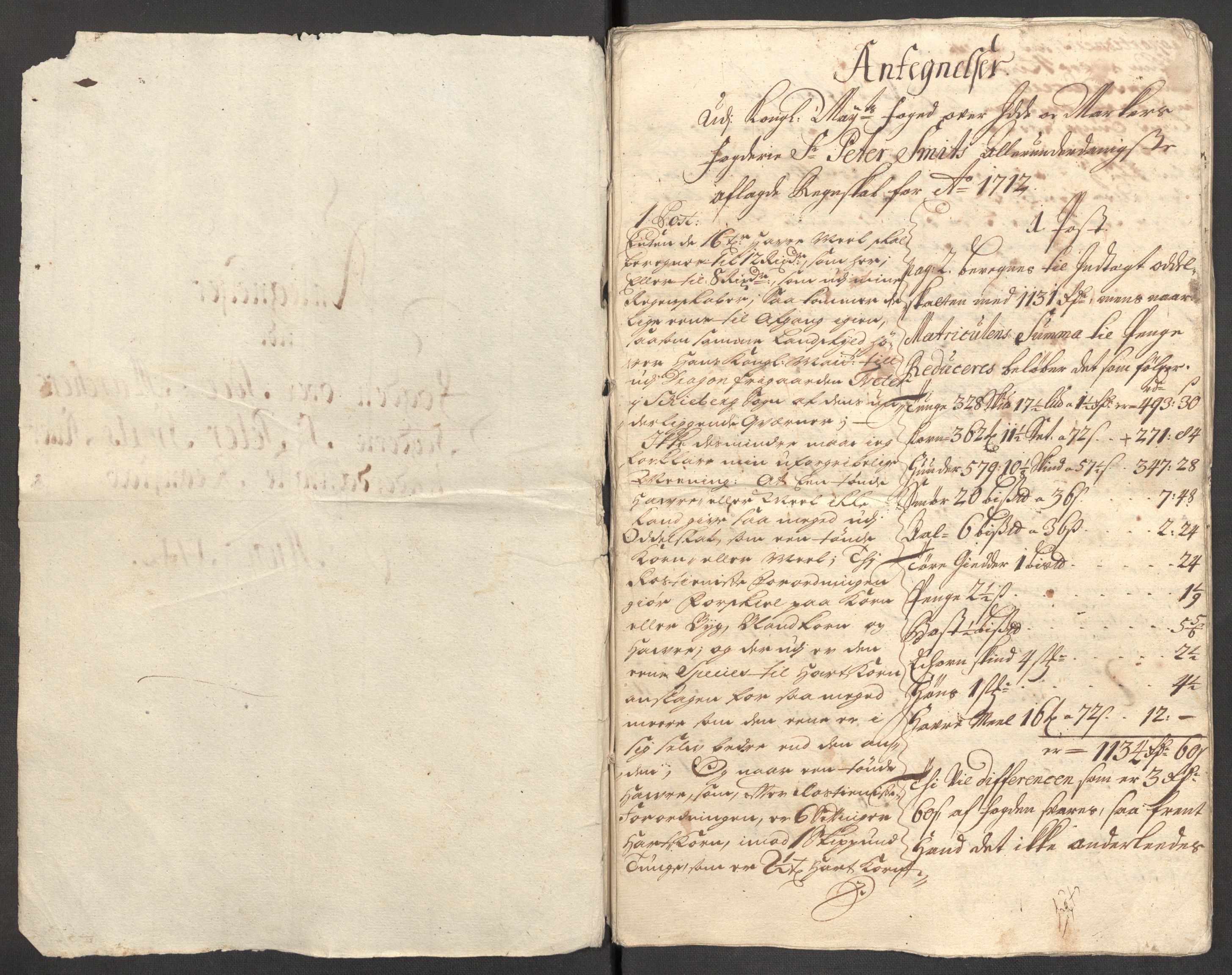 Rentekammeret inntil 1814, Reviderte regnskaper, Fogderegnskap, AV/RA-EA-4092/R01/L0021: Fogderegnskap Idd og Marker, 1712, p. 270