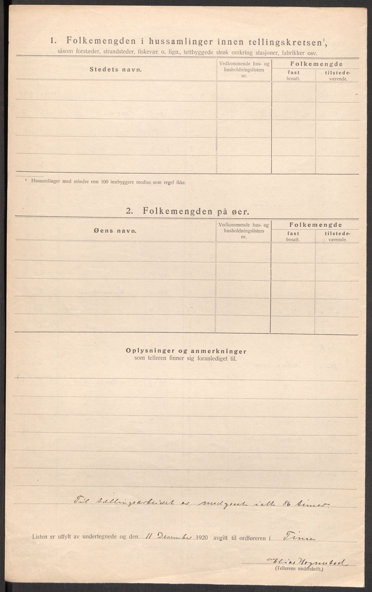 SAST, 1920 census for Time, 1920, p. 20