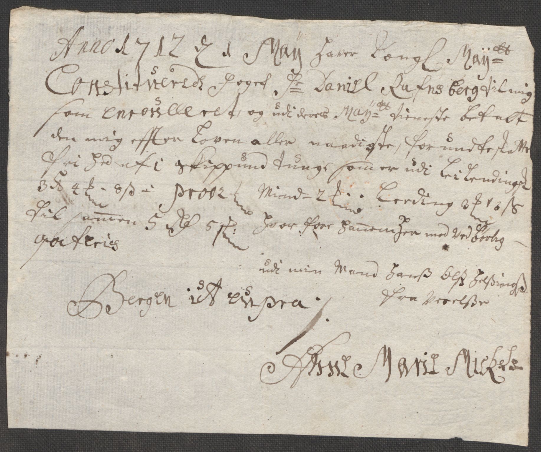 Rentekammeret inntil 1814, Reviderte regnskaper, Fogderegnskap, AV/RA-EA-4092/R51/L3194: Fogderegnskap Nordhordland og Voss, 1712, p. 219