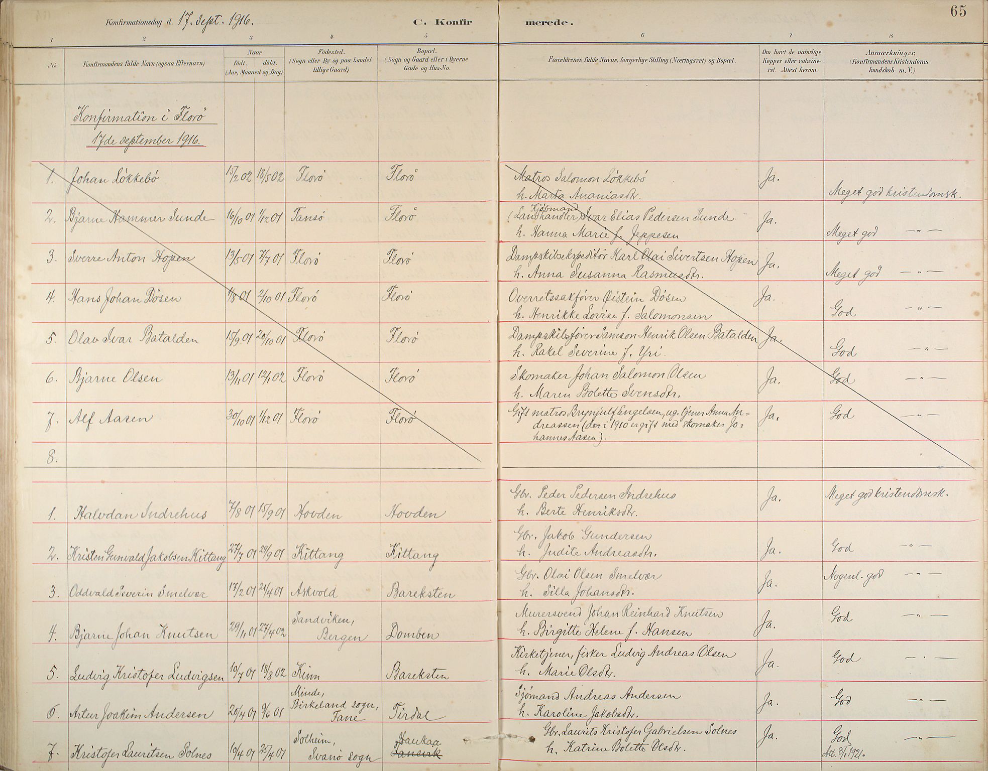 Kinn sokneprestembete, SAB/A-80801/H/Haa/Haab/L0006: Parish register (official) no. B 6, 1883-1925, p. 65